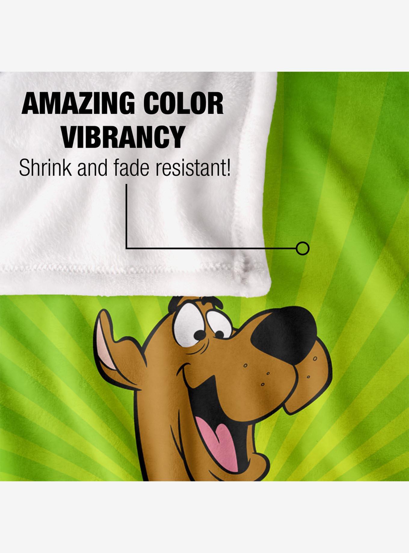 Scooby-Doo! Green Burst Throw Blanket, , alternate