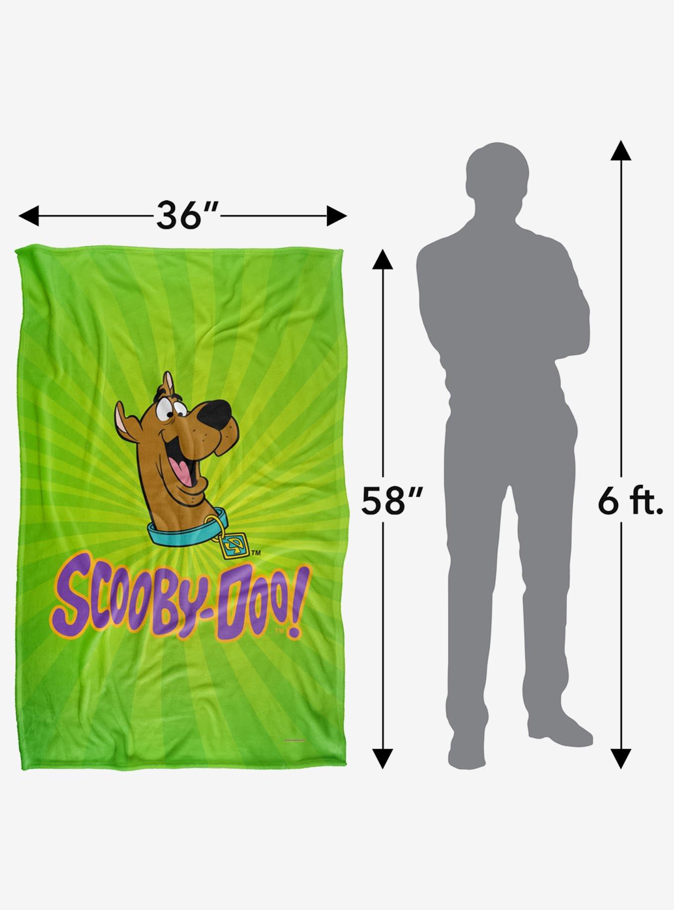 Scooby-Doo! Green Burst Throw Blanket, , alternate