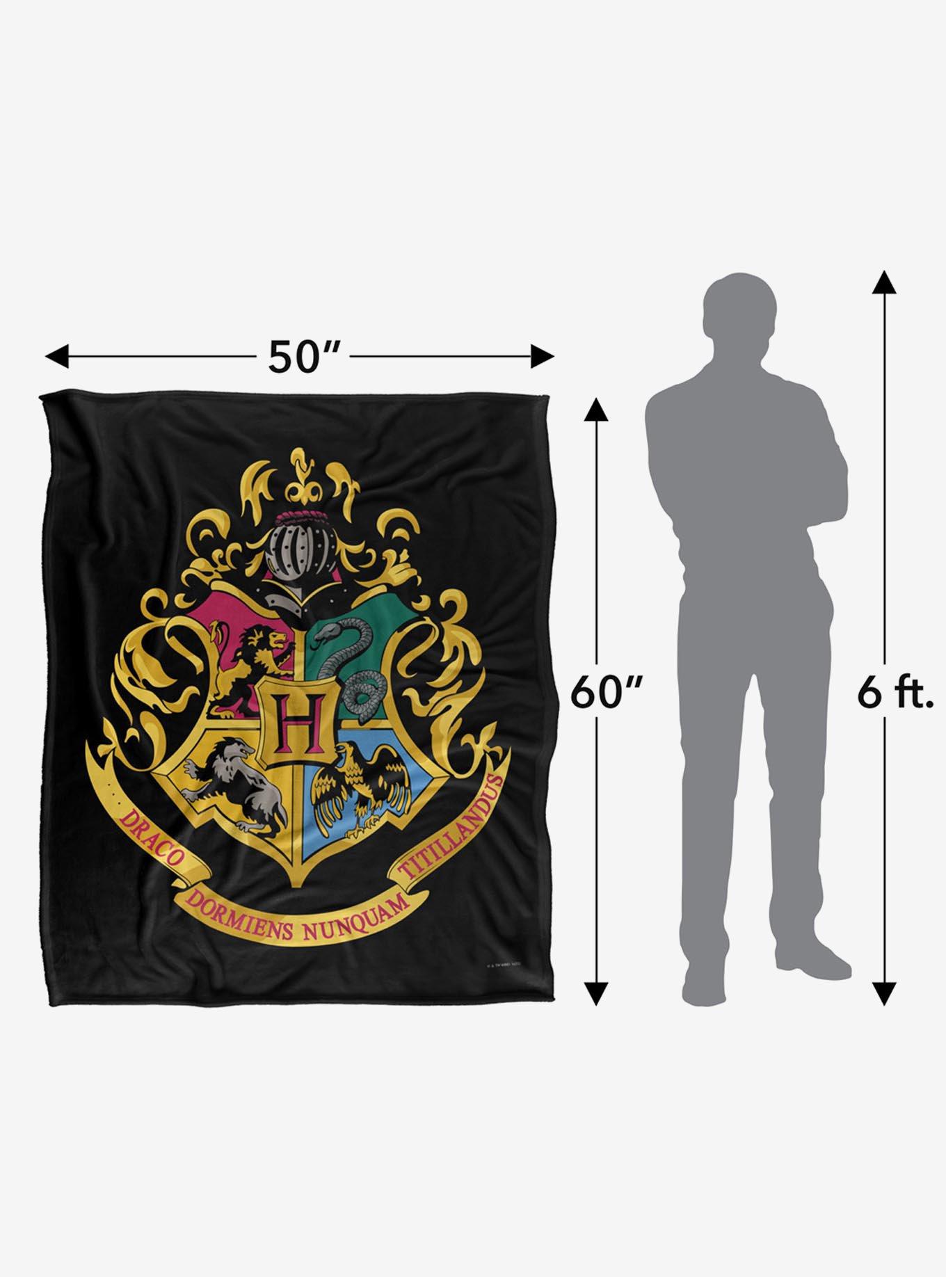 Harry Potter Hogwarts Crest 50x60" Throw Blanket, , alternate