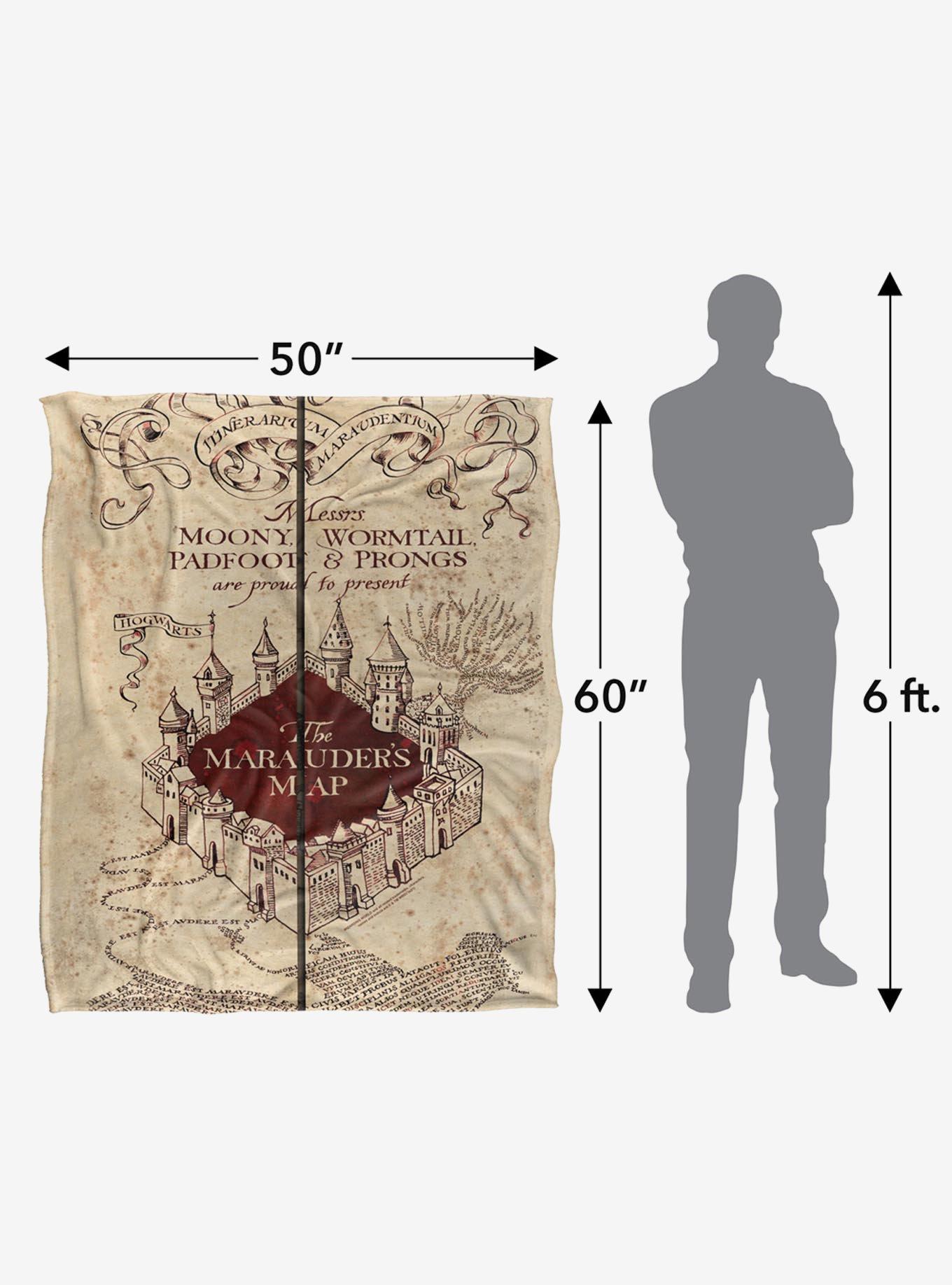 Harry Potter Marauder's Map 50x60" Throw Blanket, , alternate