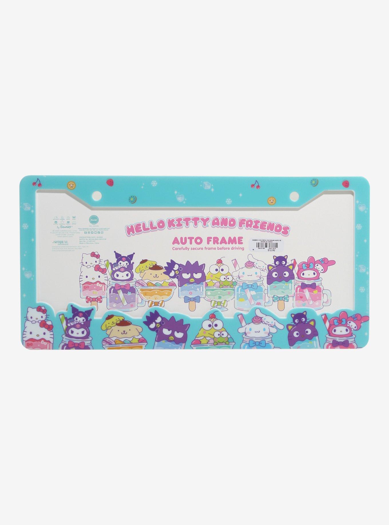 Sanrio Hello Kitty and Friends Ice Cream License Plate Frame - BoxLunch Exclusive, , hi-res