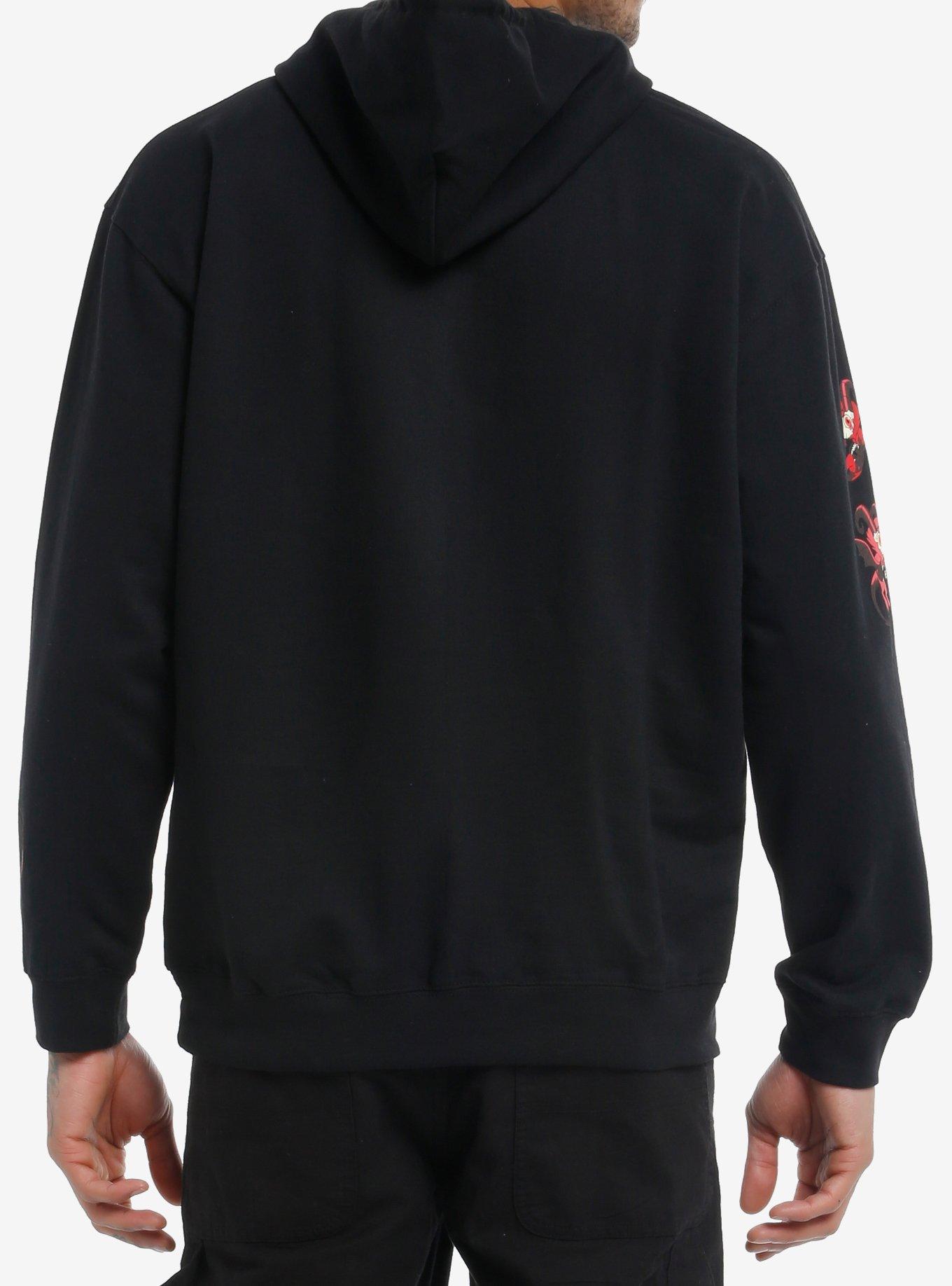 Hazbin Hotel Character Logo Hoodie, BLACK, alternate