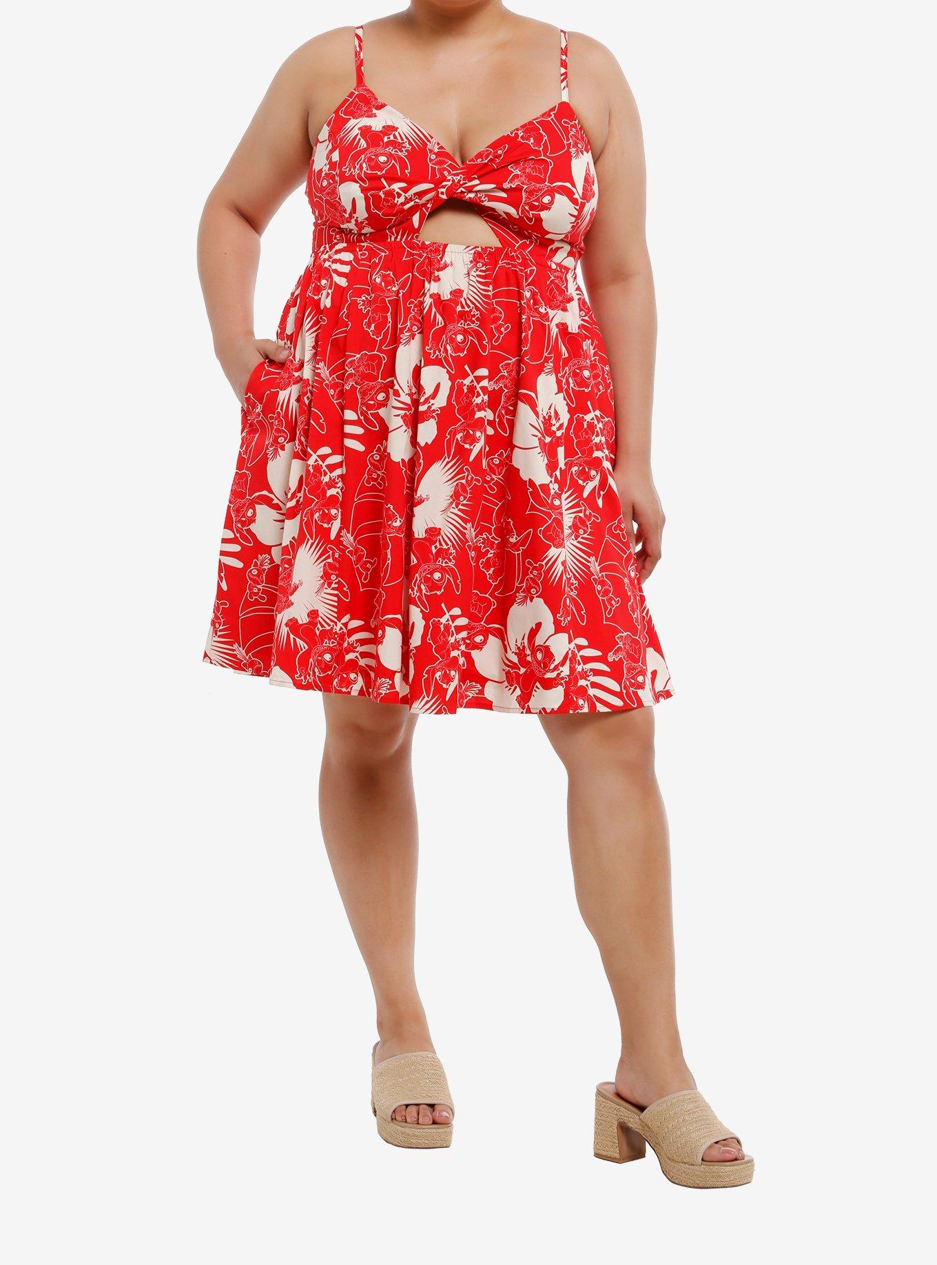 Her Universe Disney Lilo & Stitch Tropical Cutout Dress Plus Size, , hi-res