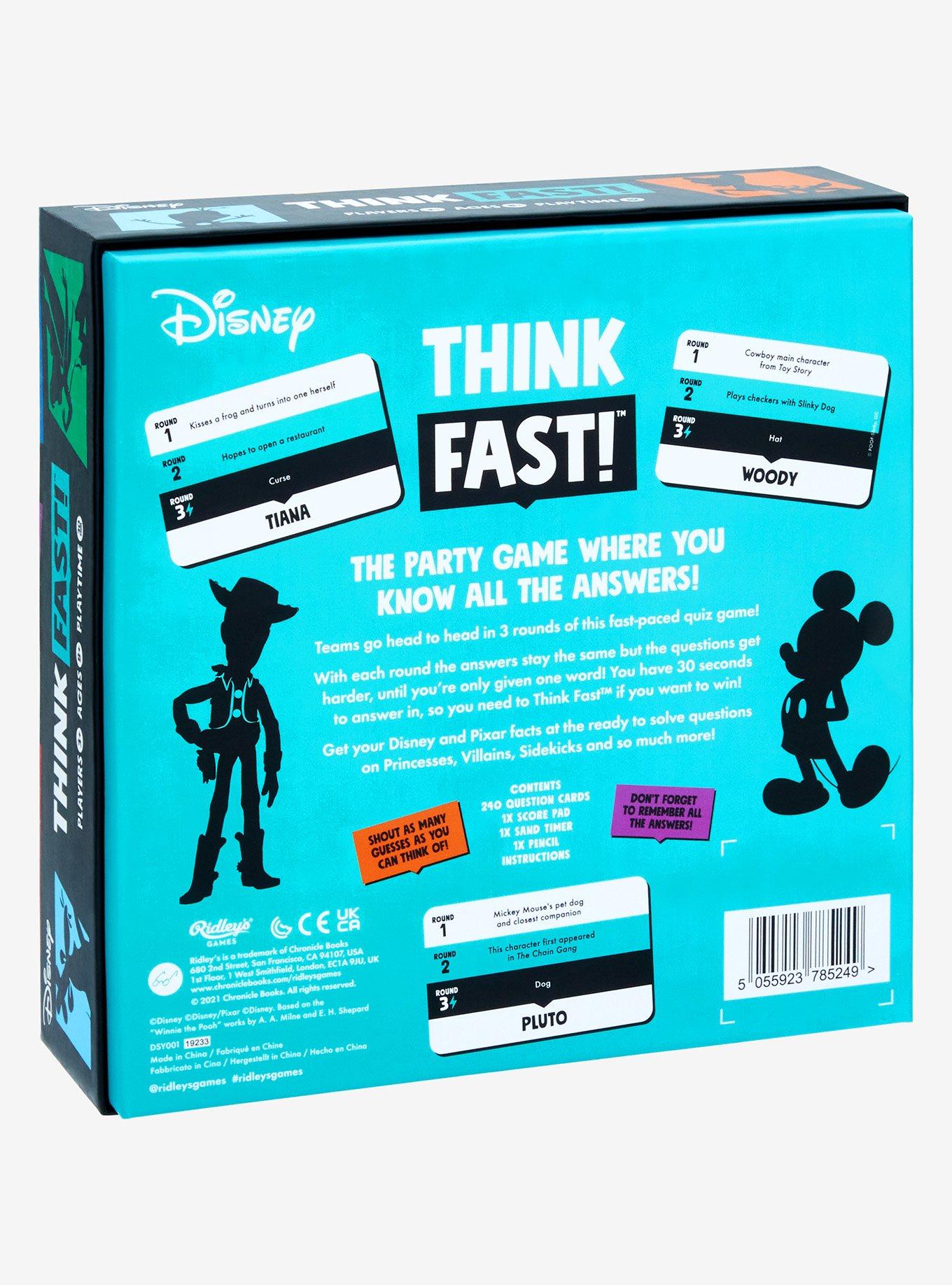 Disney Think Fast! Party Game, , hi-res