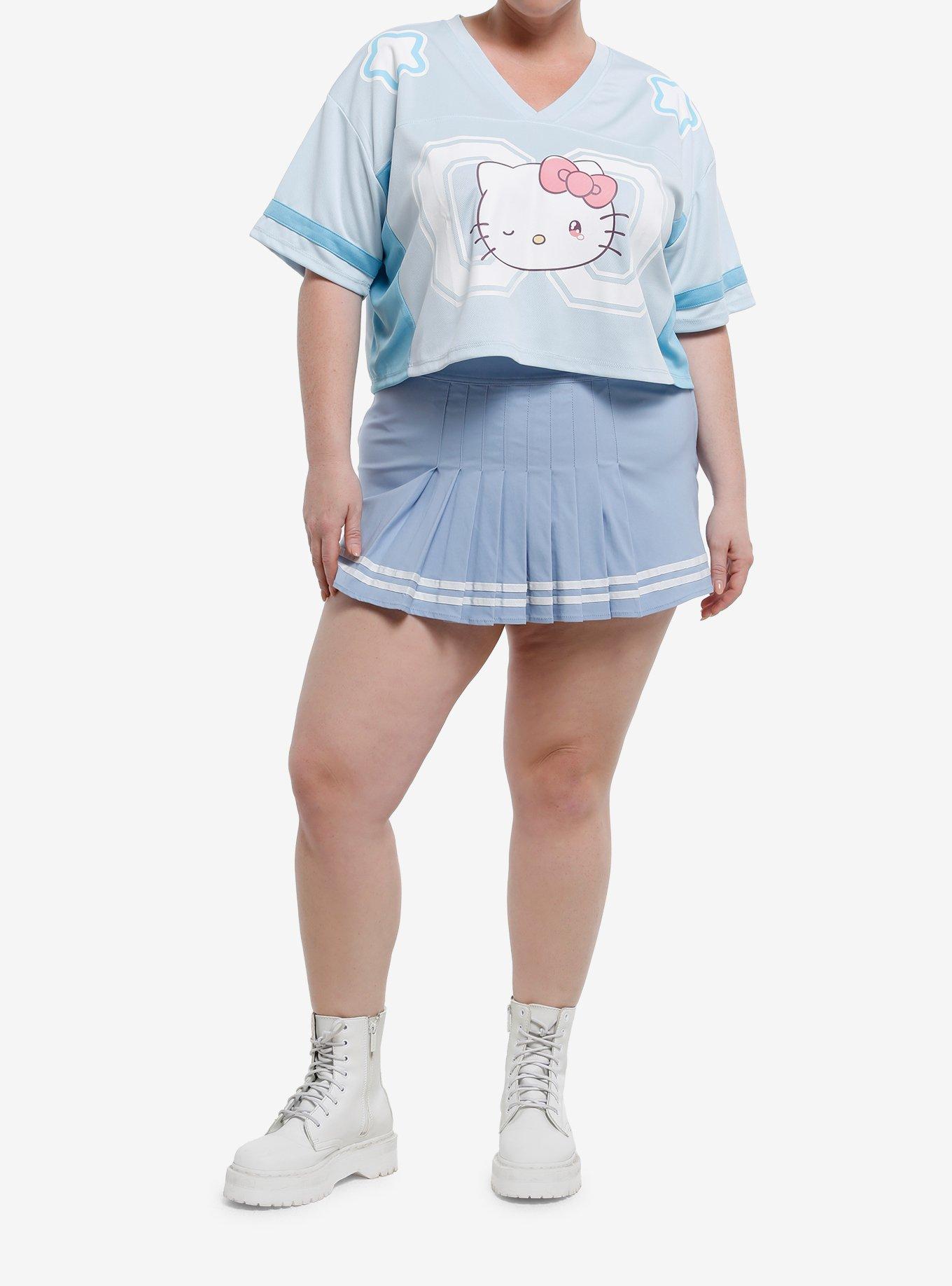 Hello Kitty And Friends Missing You Girls Crop Jersey Plus Size, MULTI, alternate