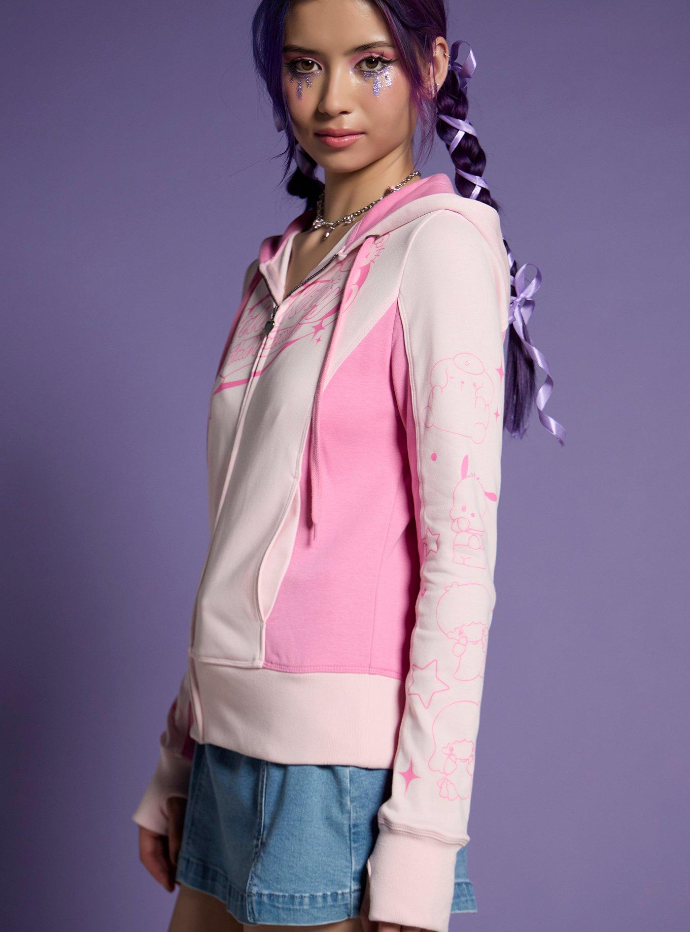Hello Kitty And Friends Missing You Girls Slim Fit Hoodie, MULTI, alternate