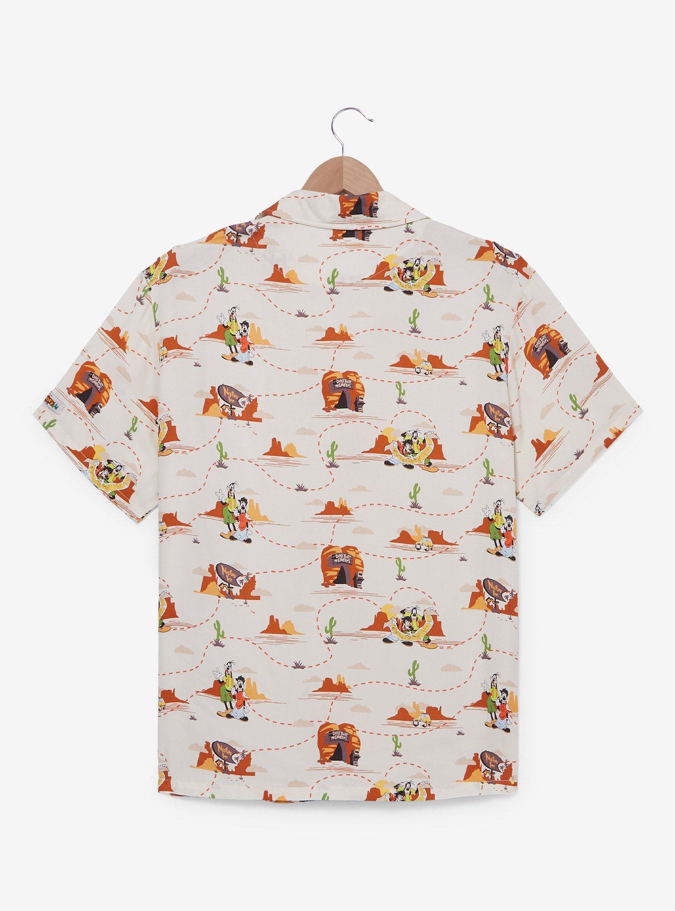 Disney A Goofy Movie Road Trip Allover Print Woven Button-Up - BoxLunch Exclusive, , alternate