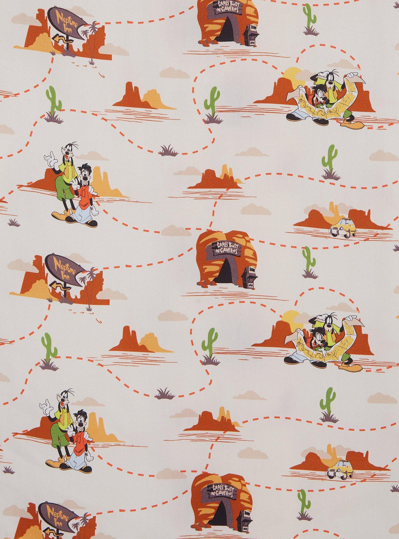 Disney A Goofy Movie Road Trip Allover Print Woven Button-Up - BoxLunch Exclusive, , alternate