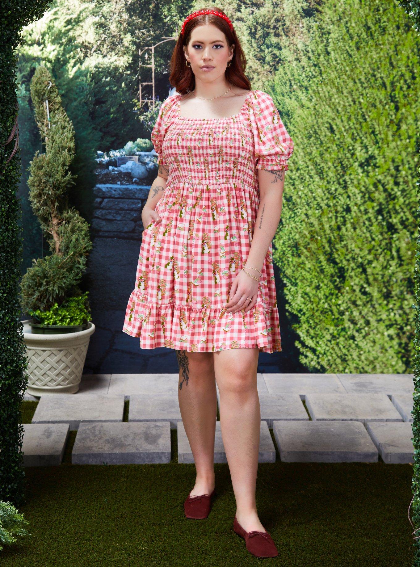 Disney Lilo & Stitch Reuben Gingham Plus Size Smock Dress, , hi-res