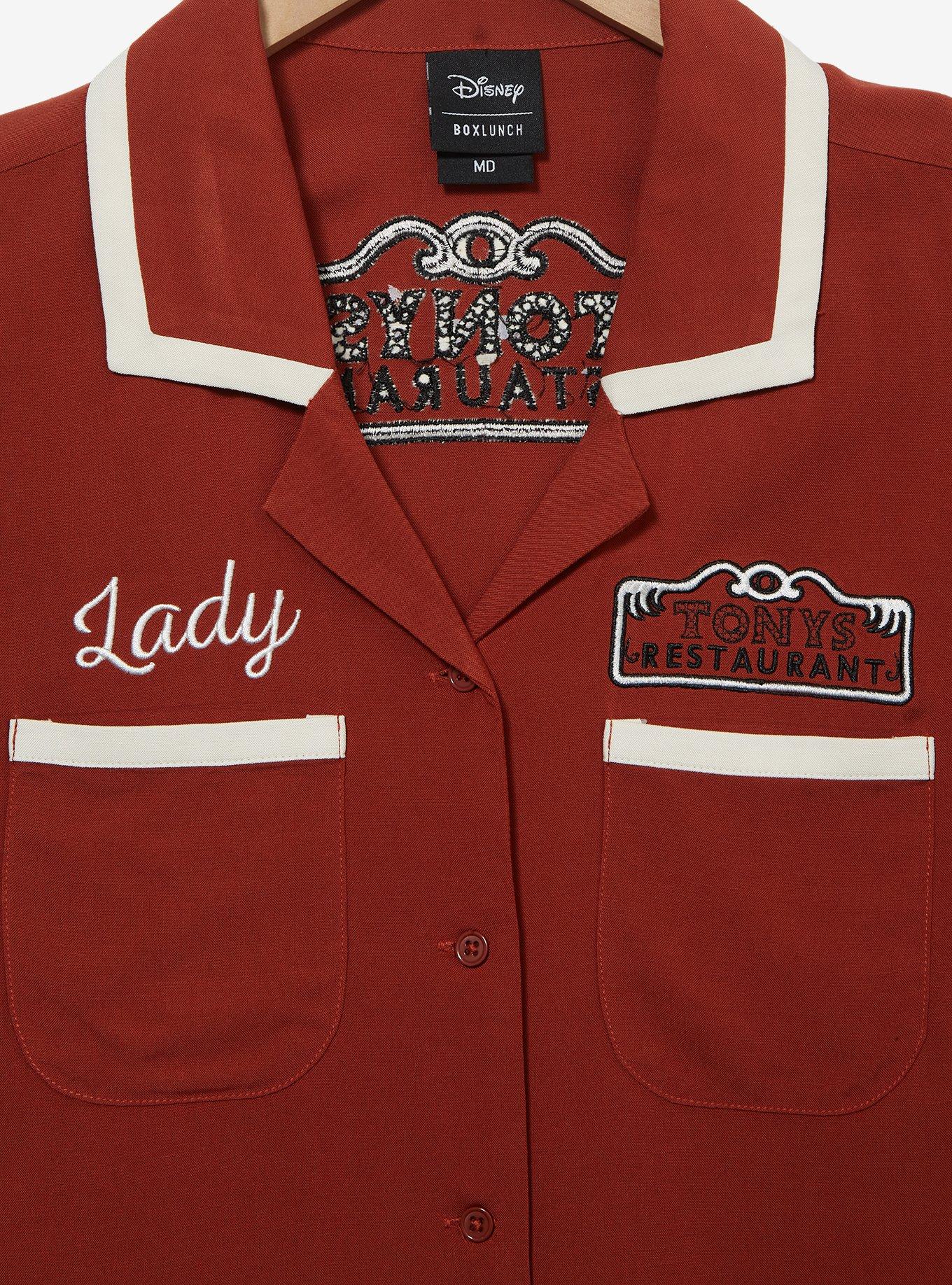 Disney Lady and the Tramp Tony's Restaurant Women's Woven Button-Up — BoxLunch Exclusive