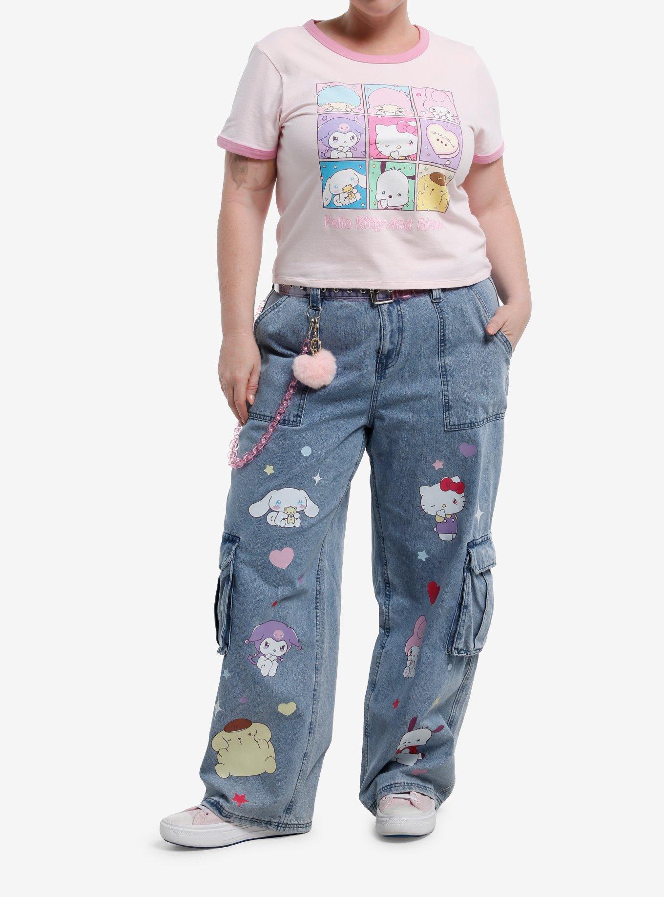 Hello Kitty And Friends Missing You Girls Ringer Baby T-Shirt Plus Size, , hi-res
