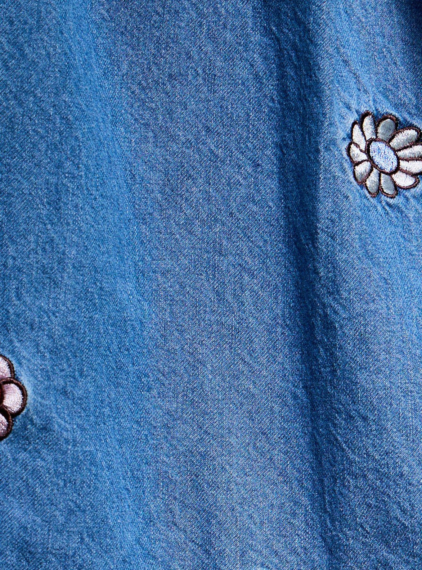 Disney Minnie & Daisy Floral Denim Tank Dress — BoxLunch Exclusive, DENIM, alternate