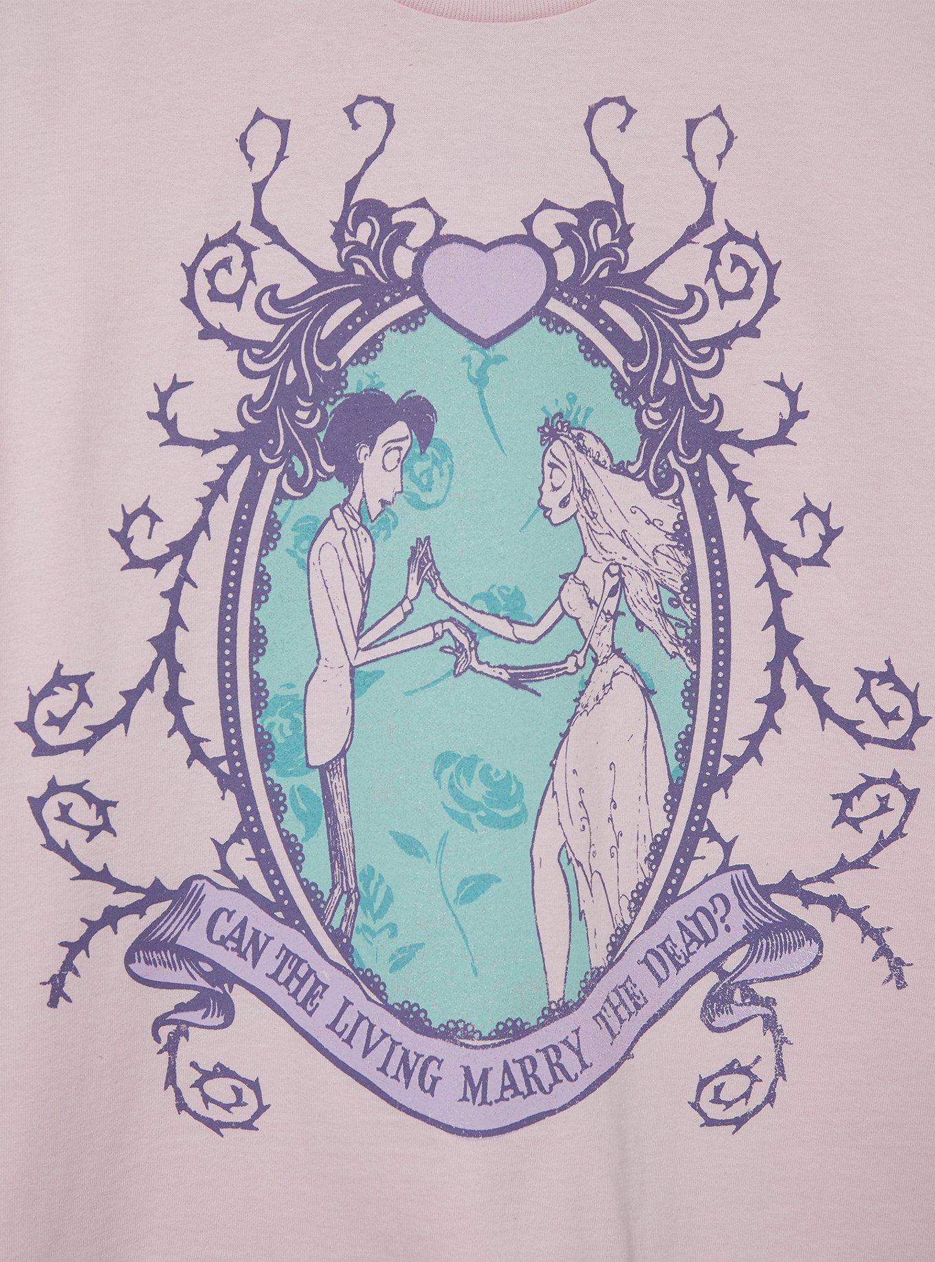 The Corpse Bride Emily & Victor Pastel Portrait T-Shirt, , hi-res