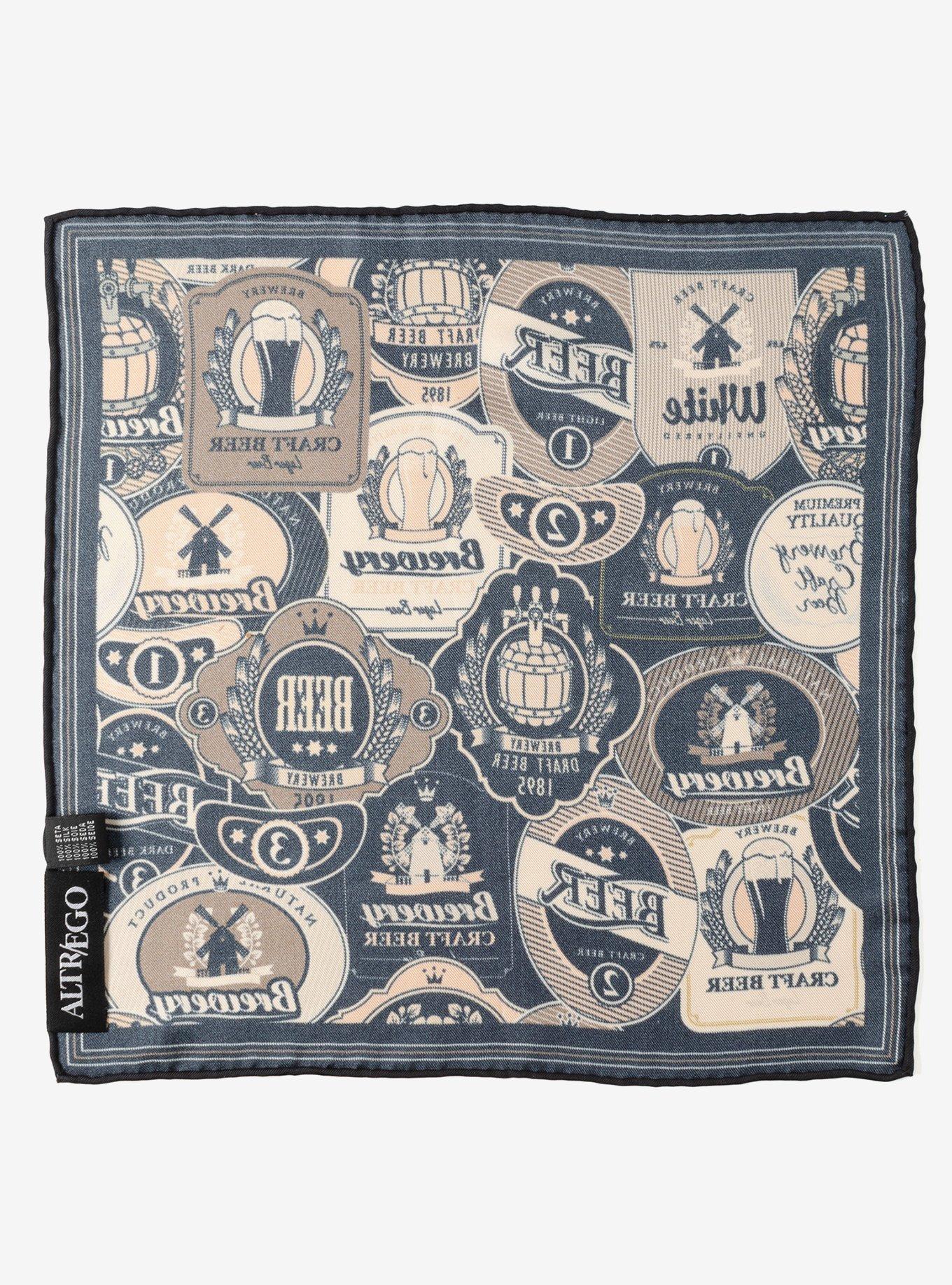 Beer Aficionado Silk Pocket Square, , alternate