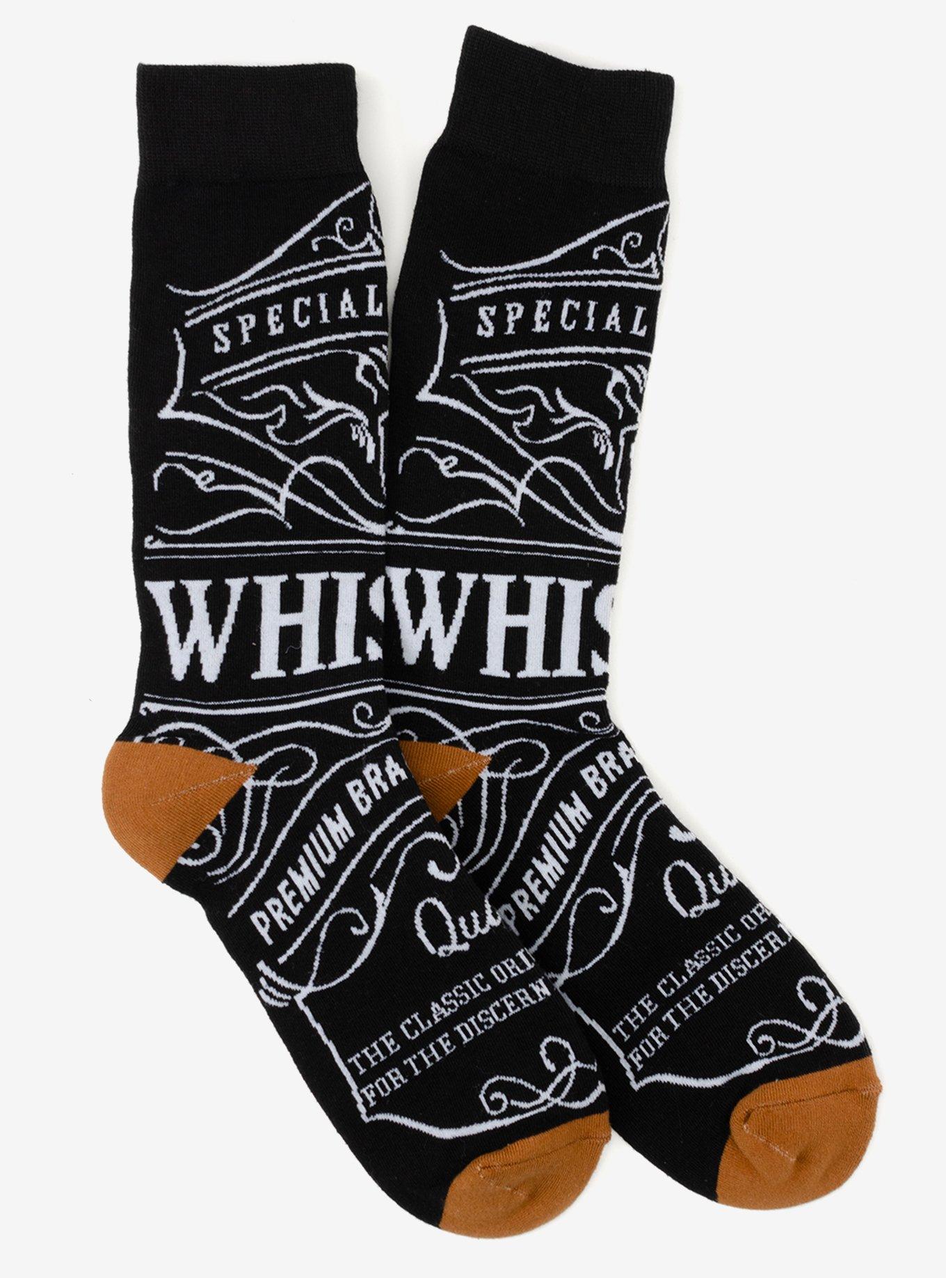 Whiskey Original Black Men's Socks, , alternate