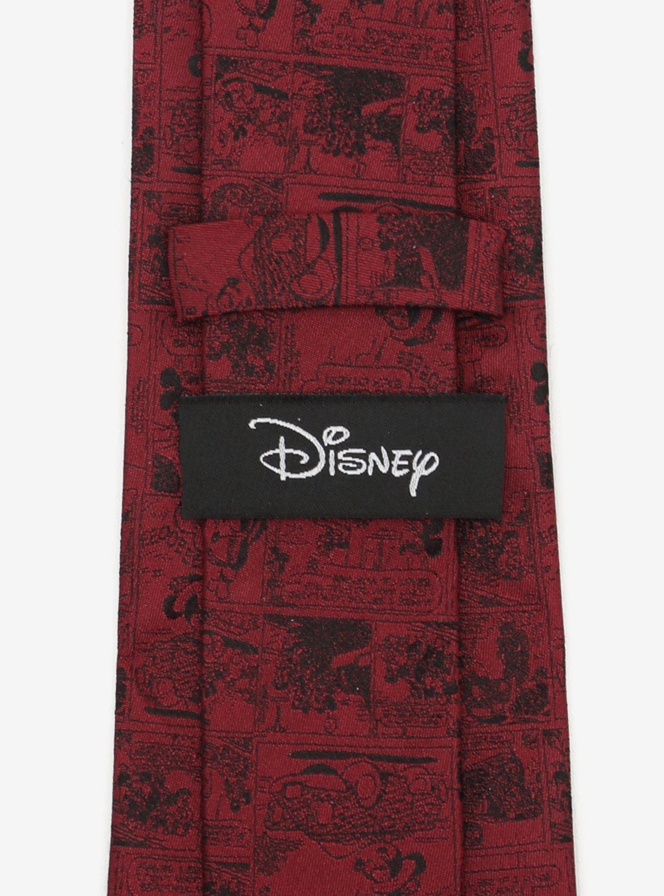 Disney Mickey Mouse Comic Red Silk Tie, , alternate