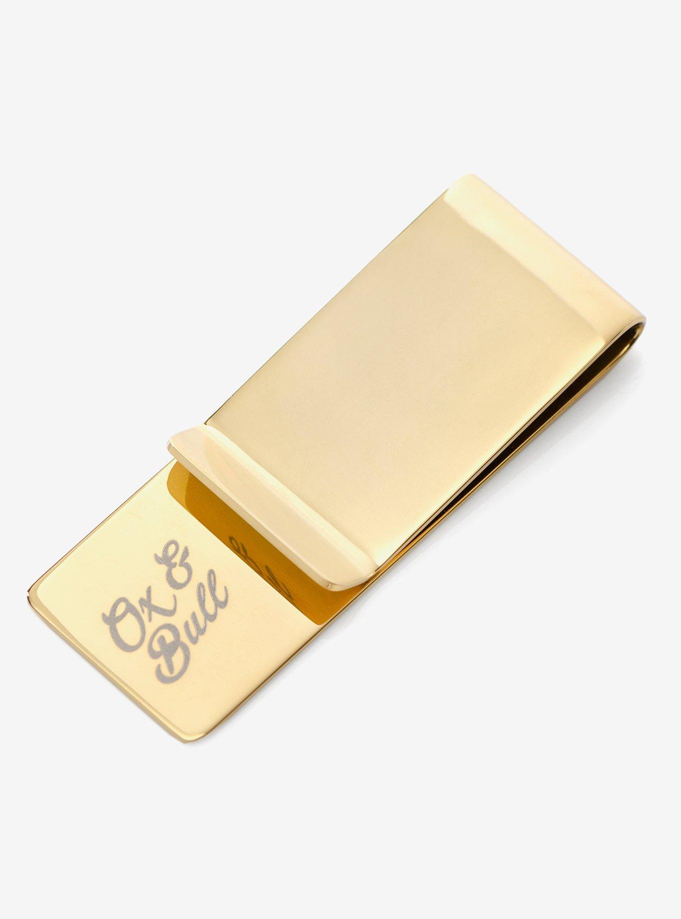 Stainless Steel Gold Engravable Money Clip, , alternate