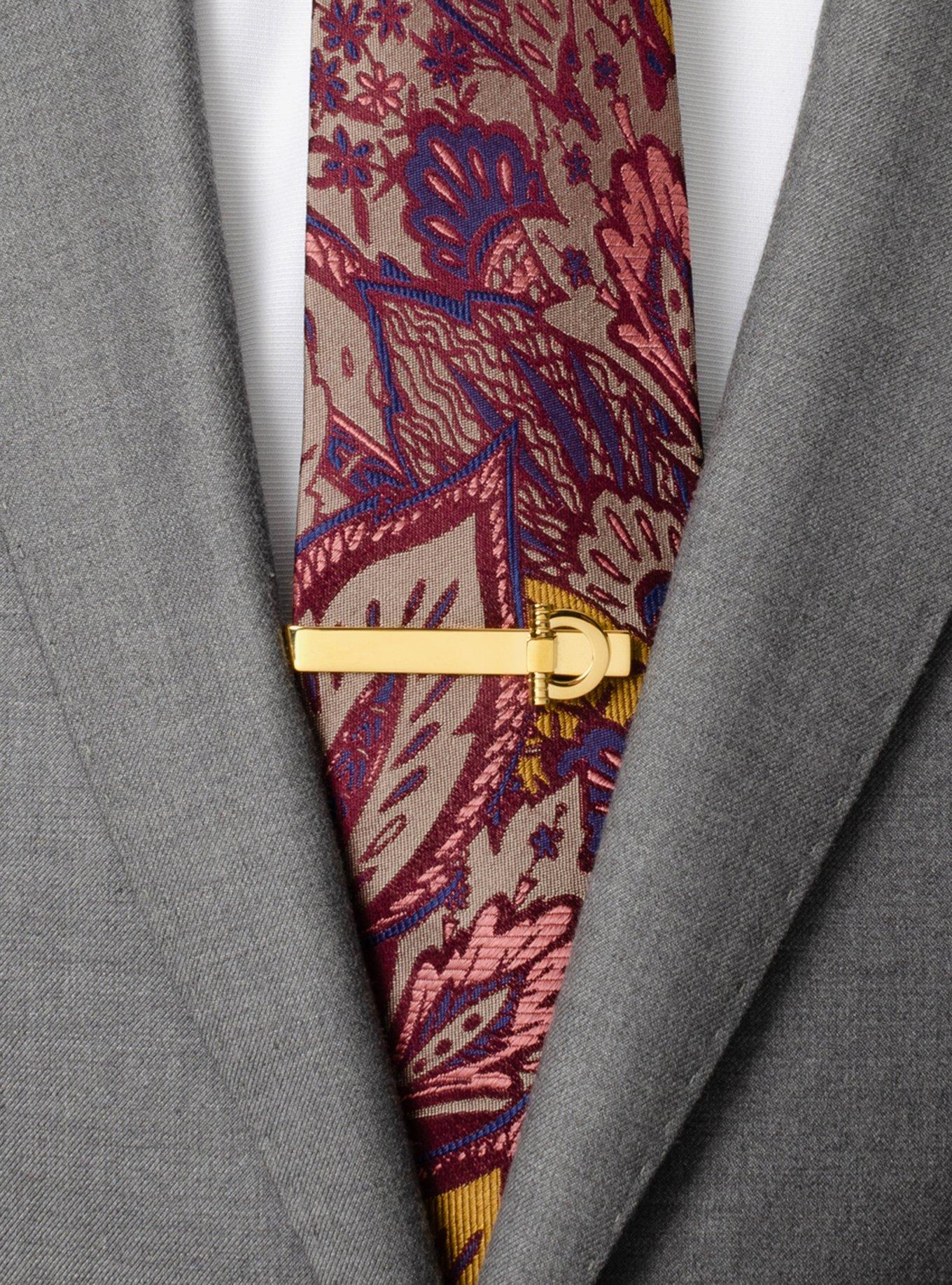 Horse Bit Gold Stainless Steel Tie Bar, , hi-res