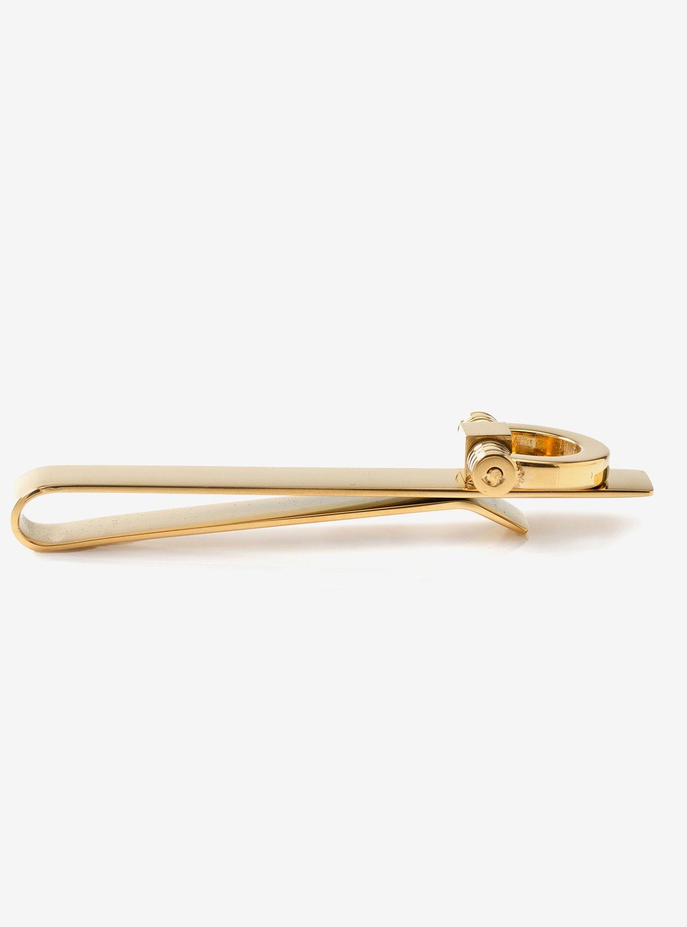 Horse Bit Gold Stainless Steel Tie Bar, , alternate