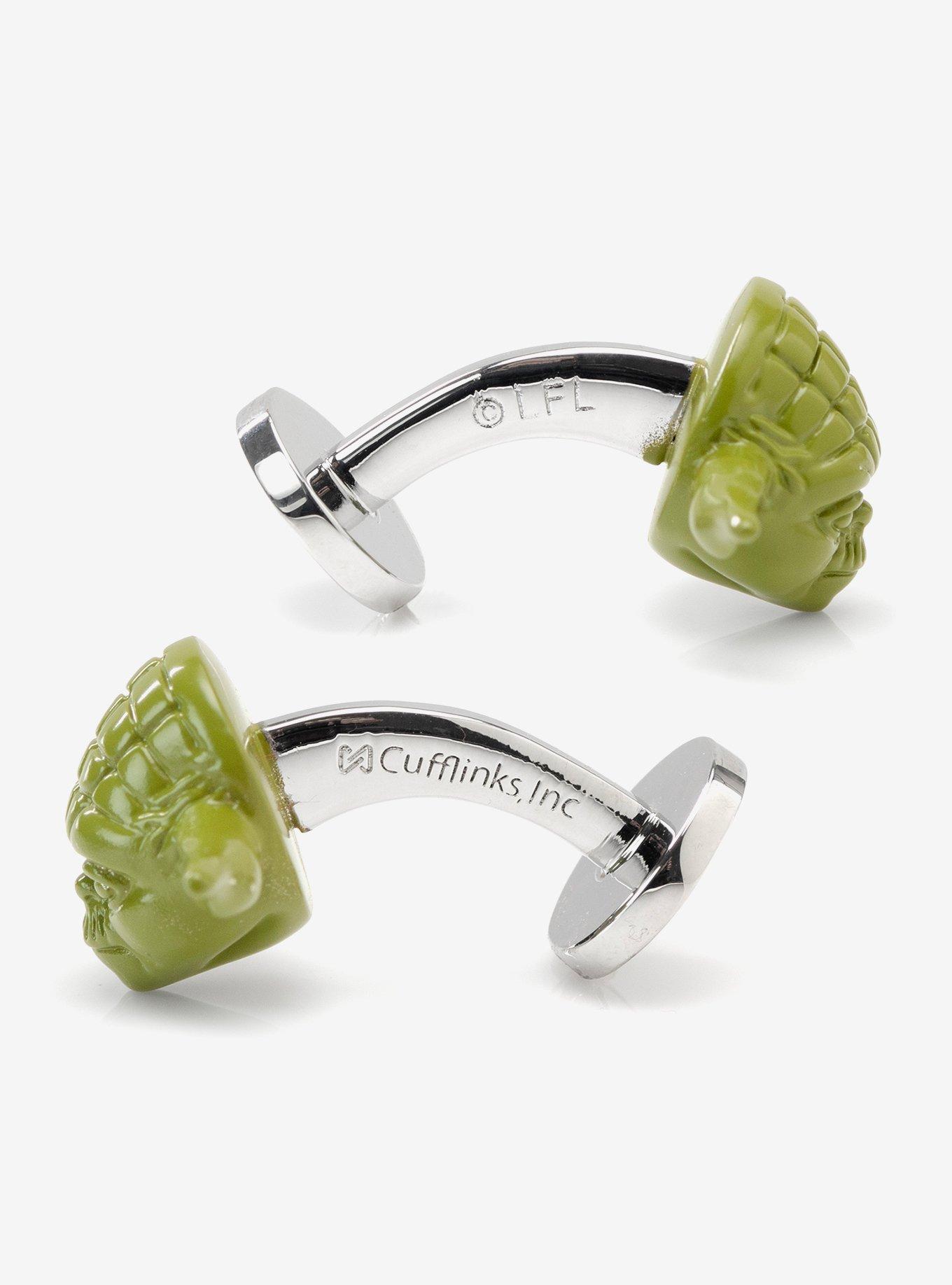 Star Wars 3D Yoda Cufflinks, , alternate