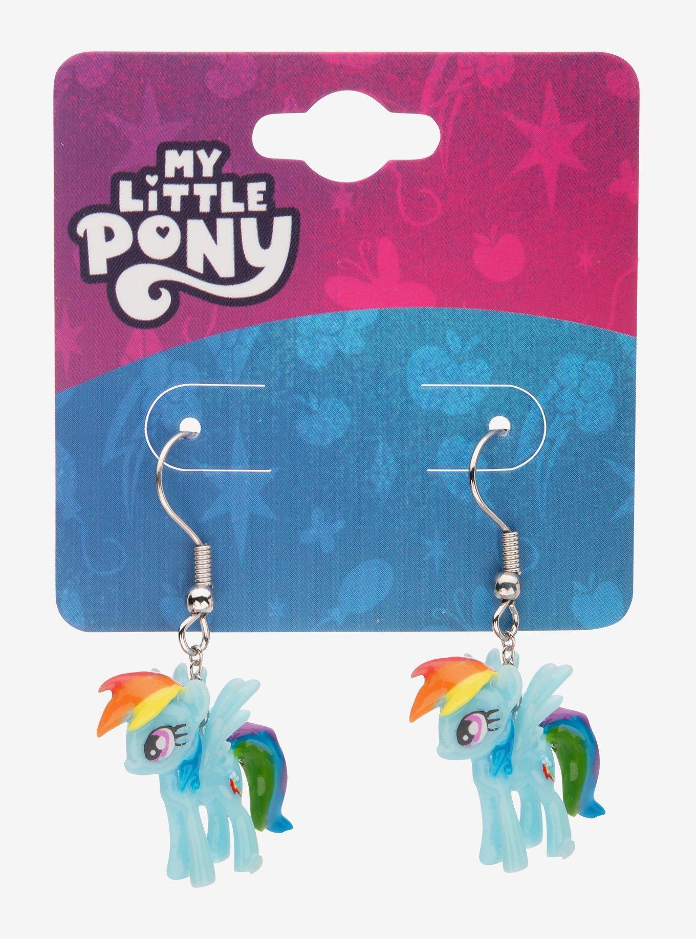 My Little Pony Rainbow Dash 3D Earrings, , hi-res