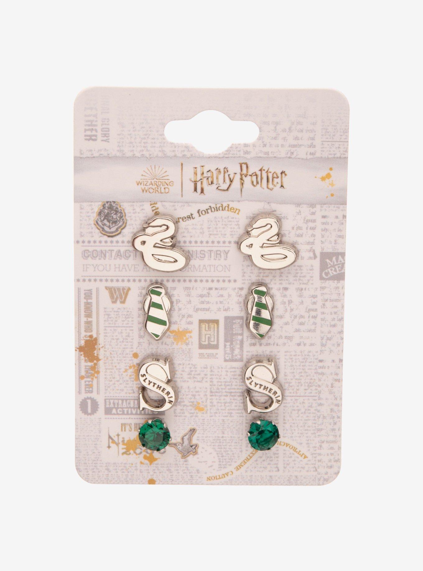 Harry Potter Slytherin Stud Earring Set, , hi-res