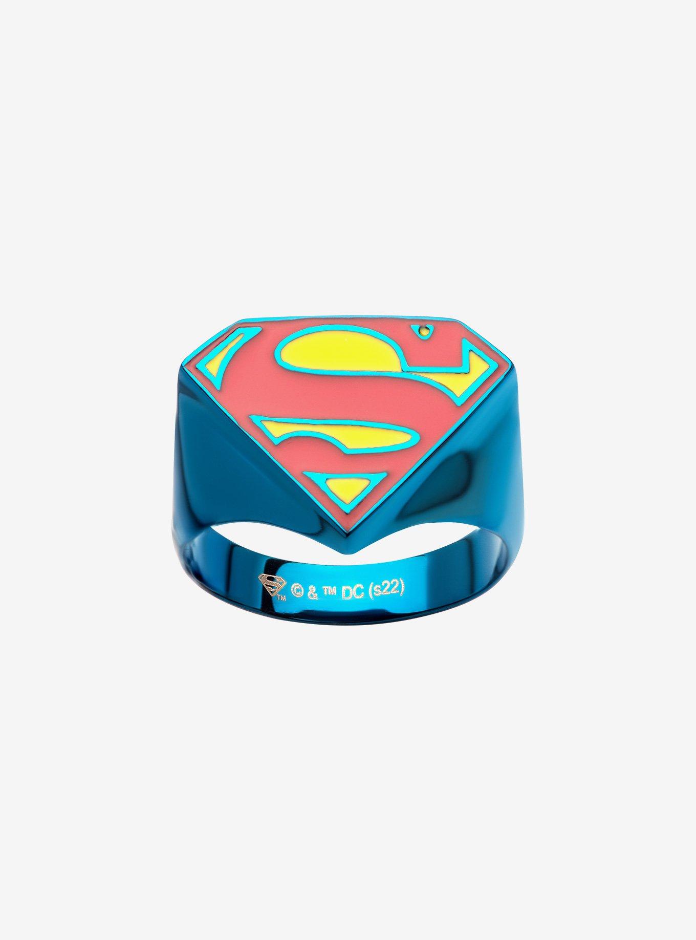 DC Comics Superman Logo Blue Ring, , hi-res