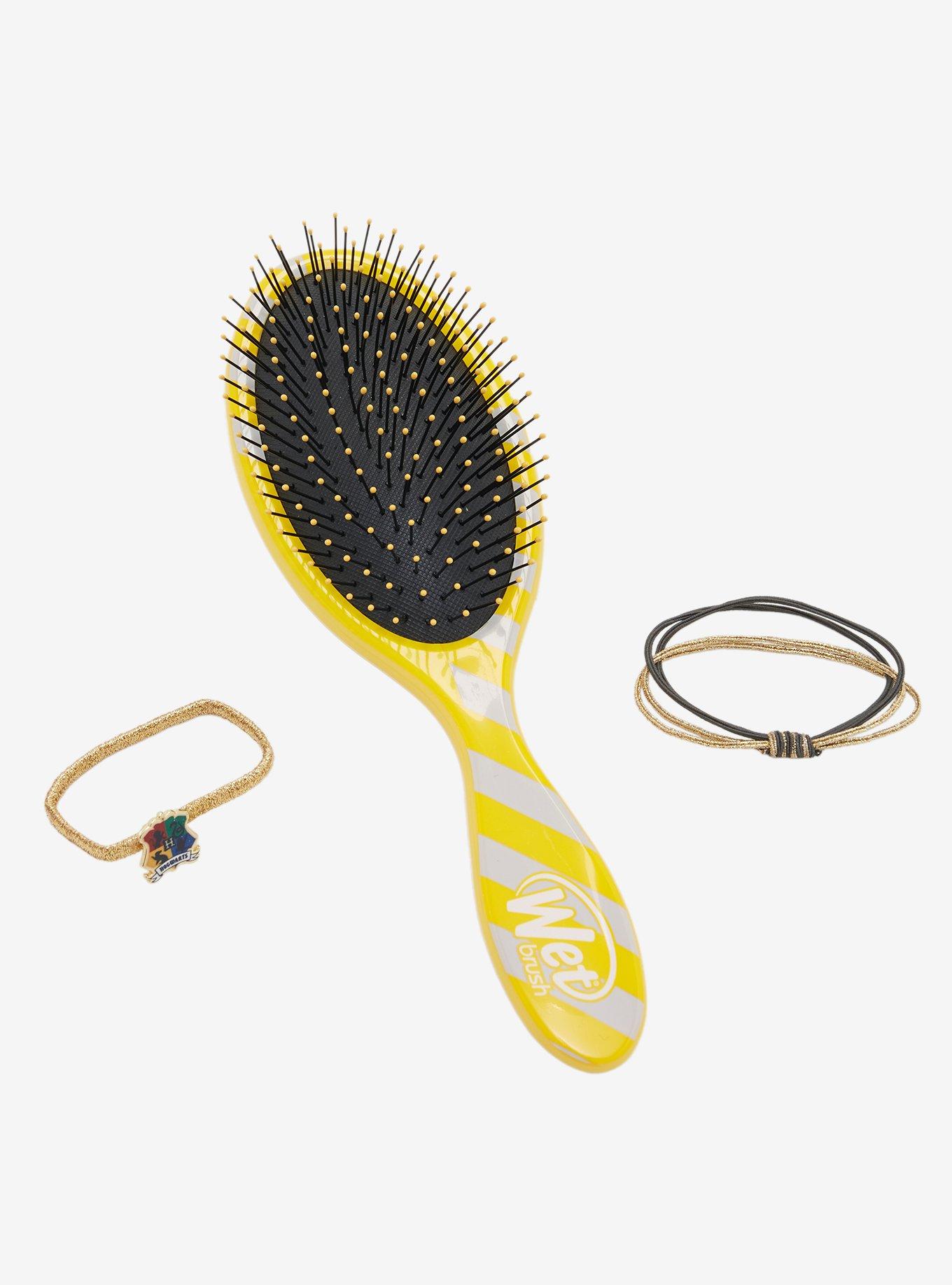 Harry Potter Hufflepuff Original Detangler Wet Brush & Hair Tie Set, , hi-res