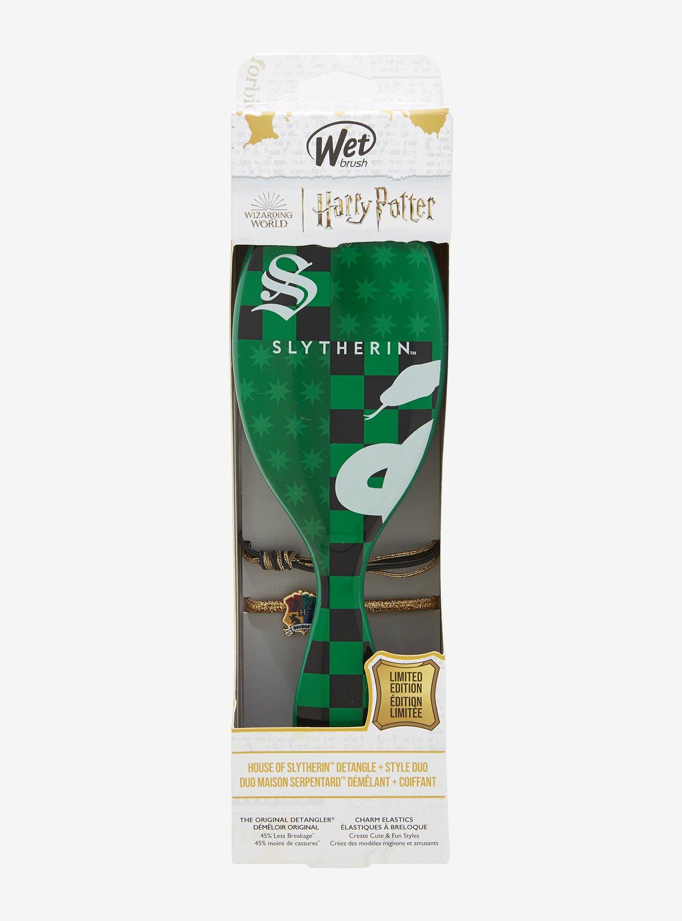 Harry Potter Slytherin Original Detangler Wet Brush & Hair Tie Set, , alternate
