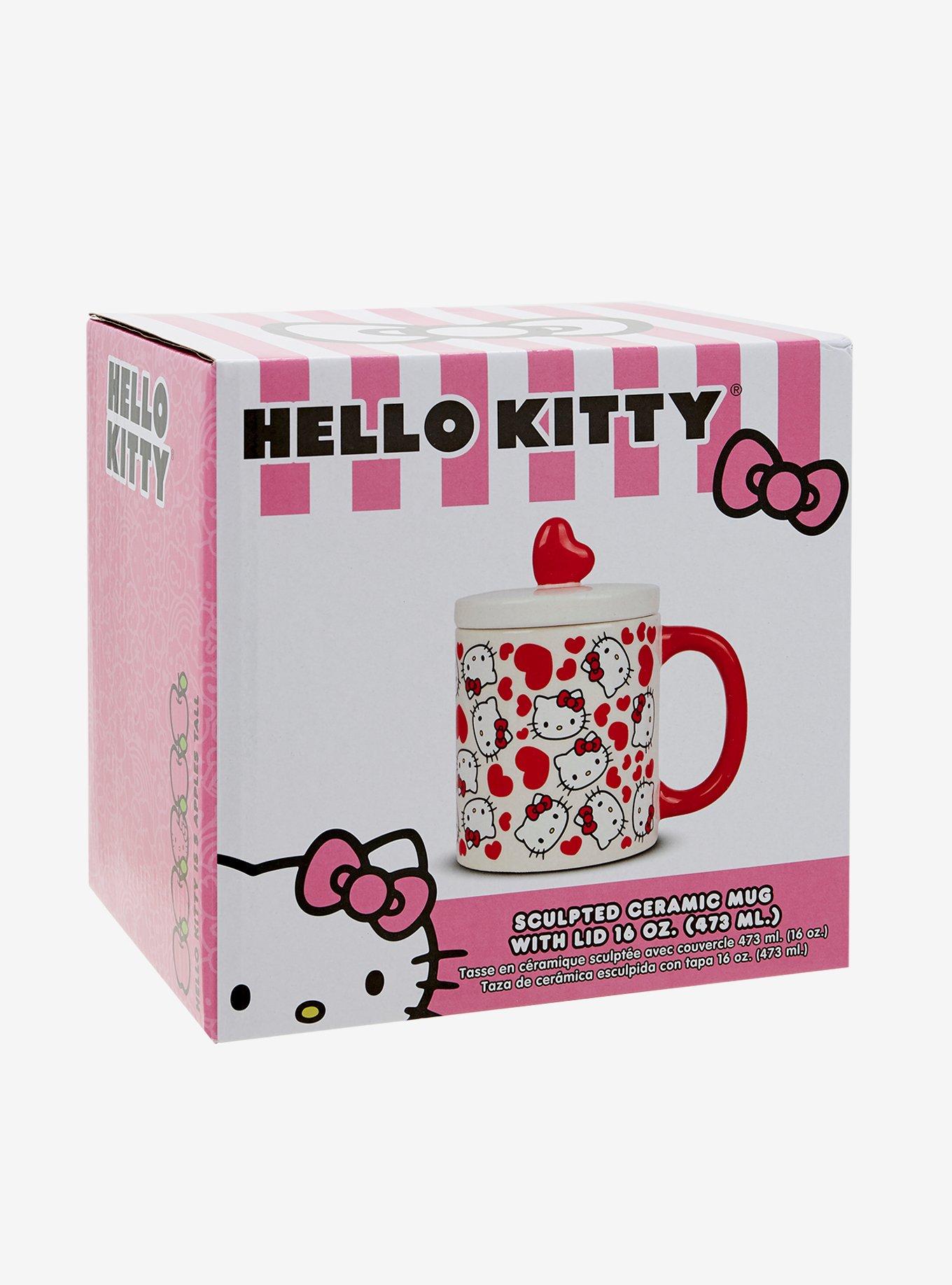 Hello Kitty Hearts Lidded Mug, , alternate