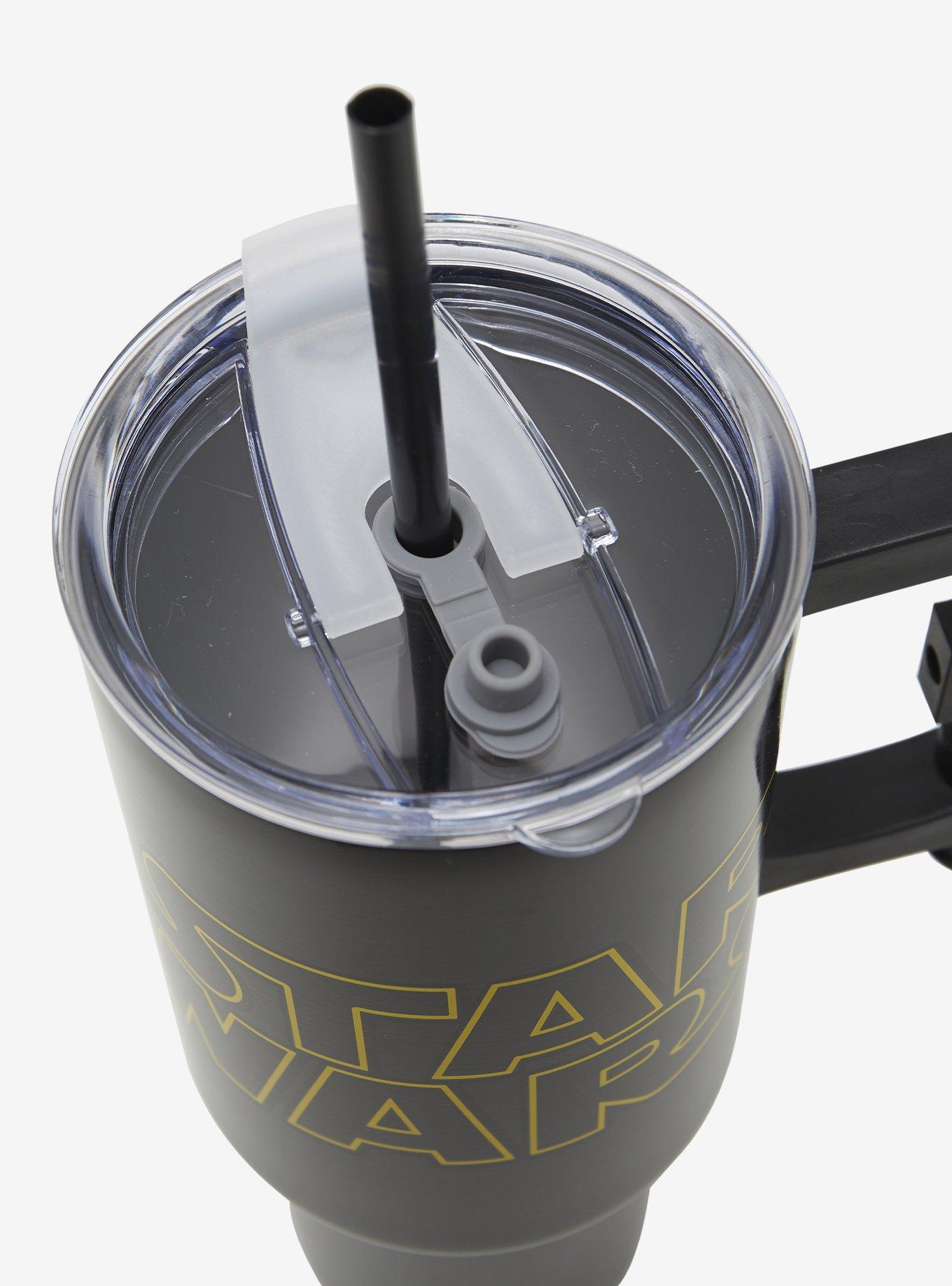 Star Wars Logo Lightsaber Steel Travel Cup, , alternate