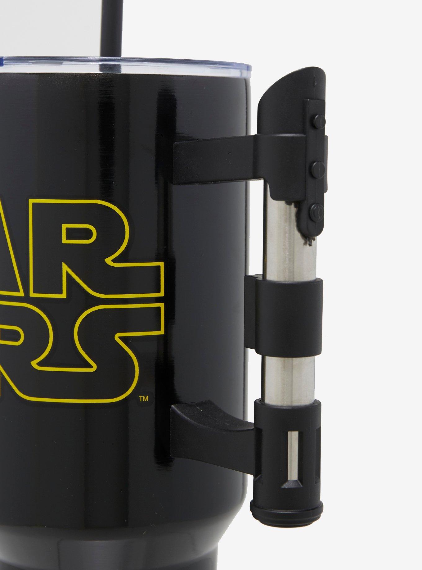 Star Wars Logo Lightsaber Steel Travel Cup, , alternate