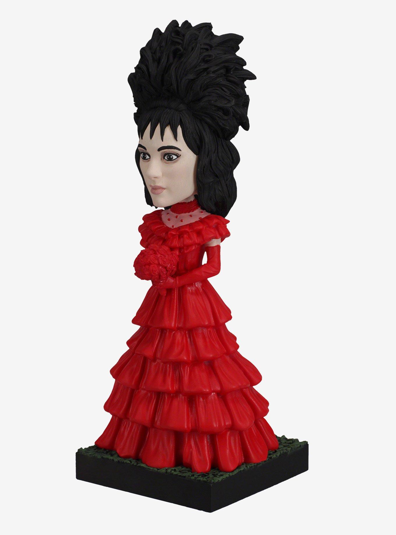 Royal Bobbles Beetlejuice Lydia Deetz Red Wedding Dress Bobblehead, , alternate