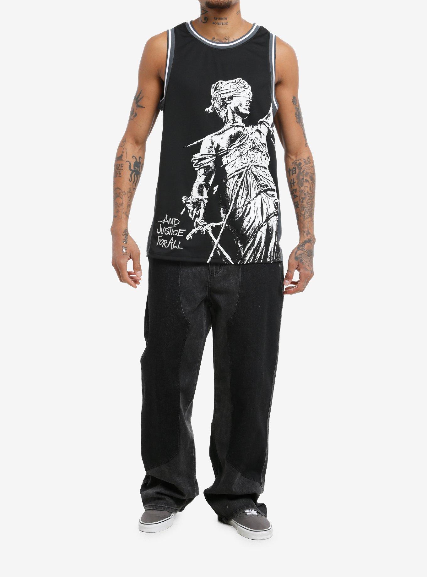 Metallica ...And Justice For All Basketball Jersey, BLACK, alternate