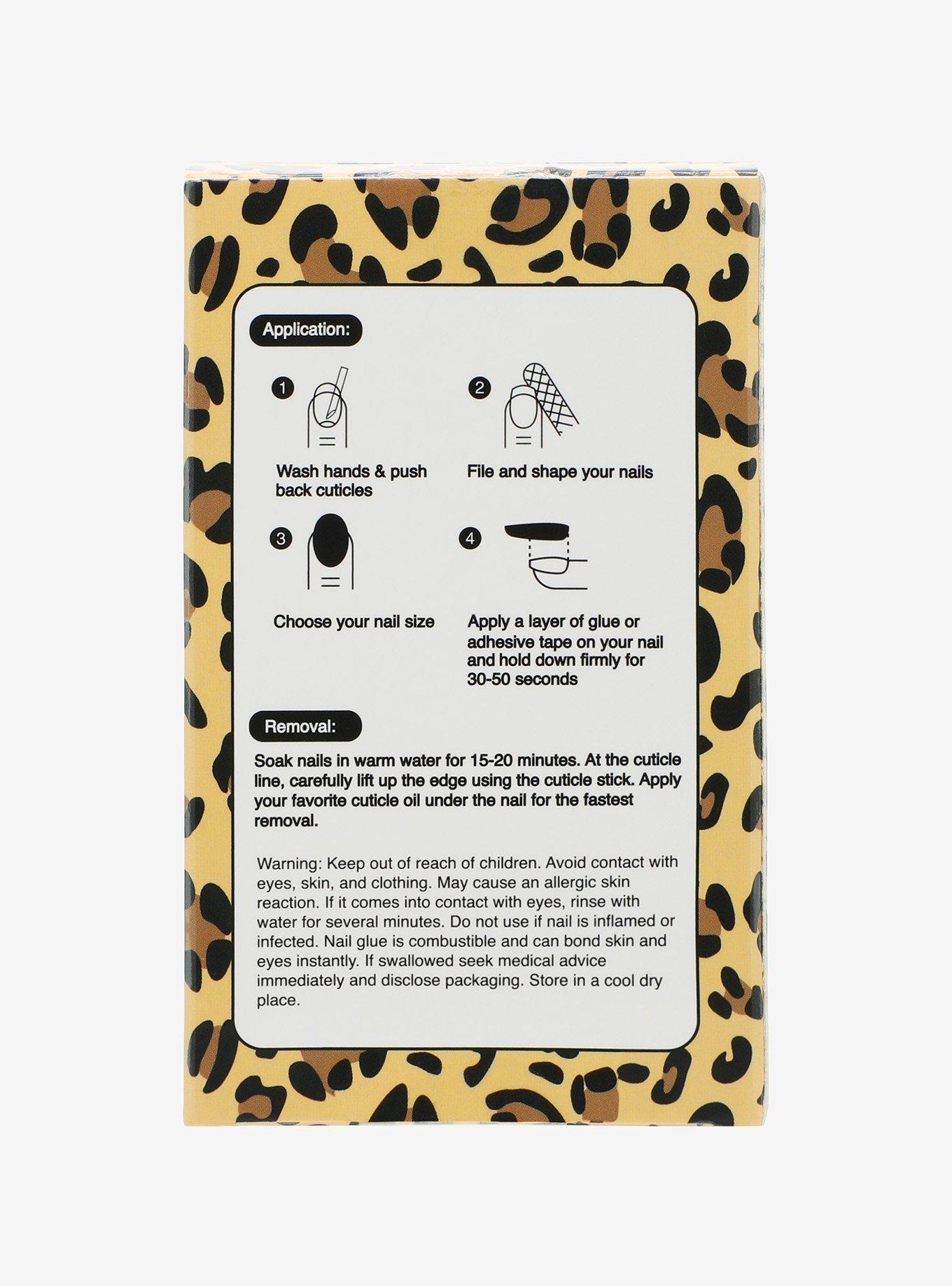 Leopard Print Press On Nail Set, , hi-res