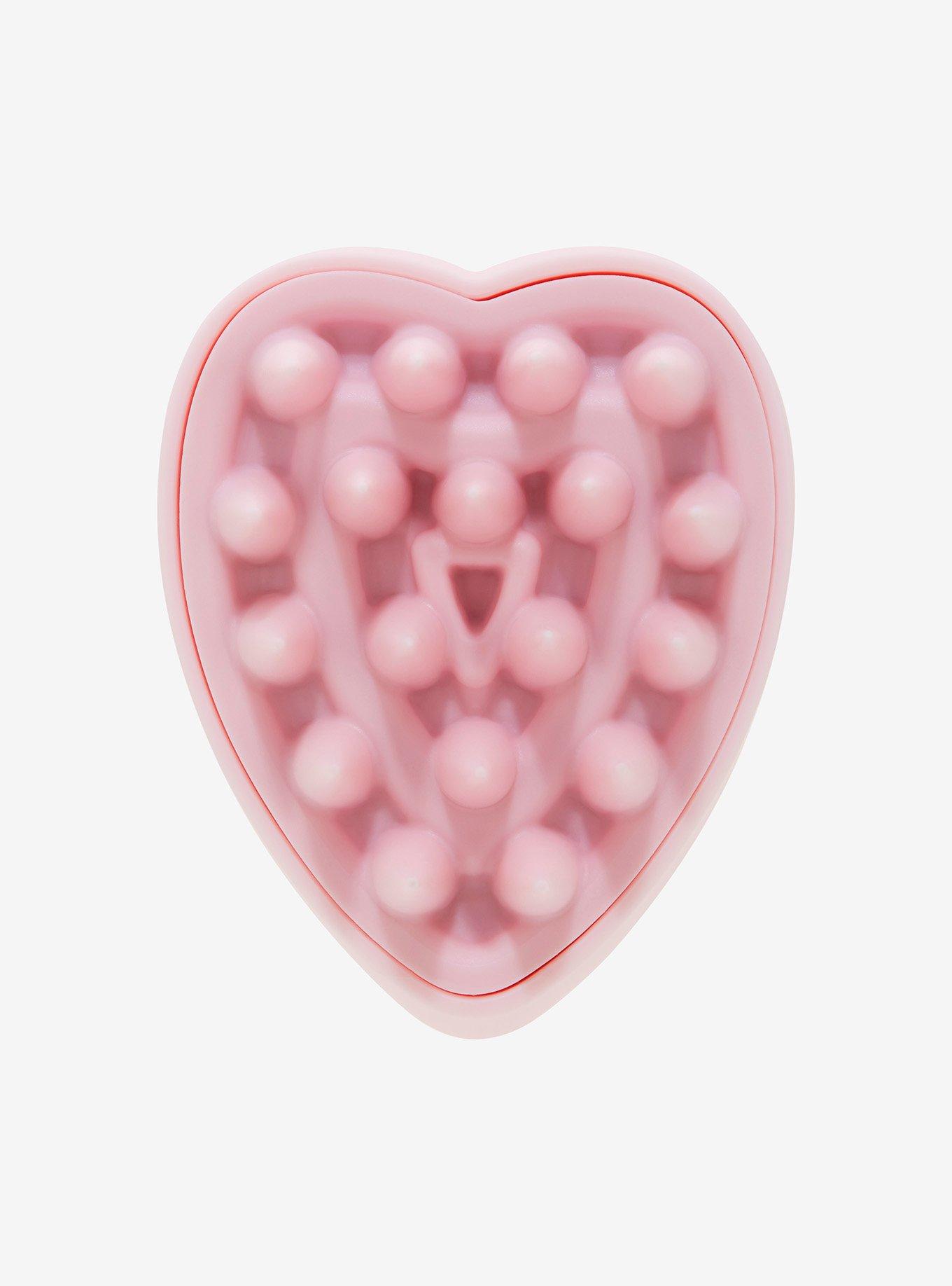 Pink Heart Shampoo Brush & Scalp Massager, , alternate