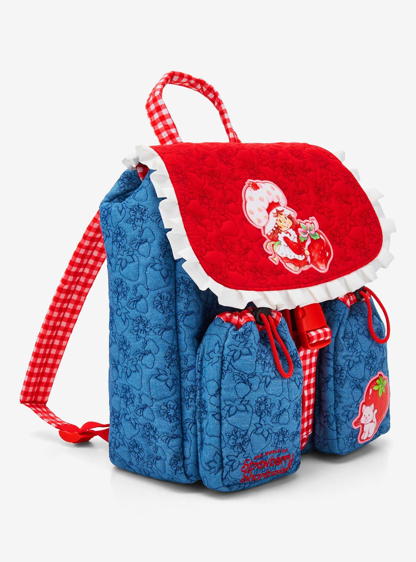 Strawberry Shortcake Ruffled Denim Backpack — BoxLunch Exclusive