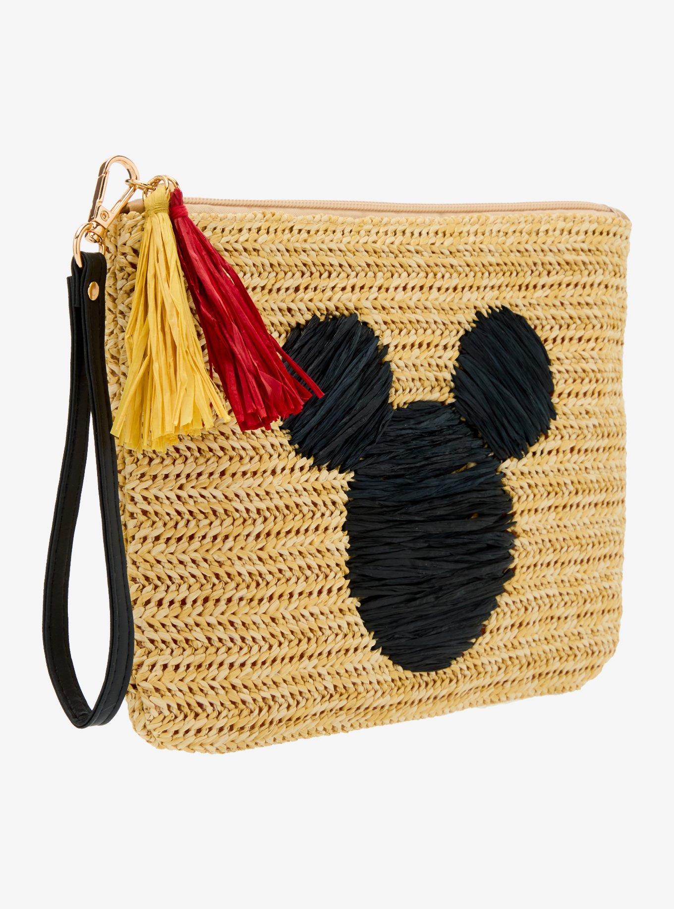Disney Mickey Mouse Silhouette Raffia Wristlet - BoxLunch Exclusive