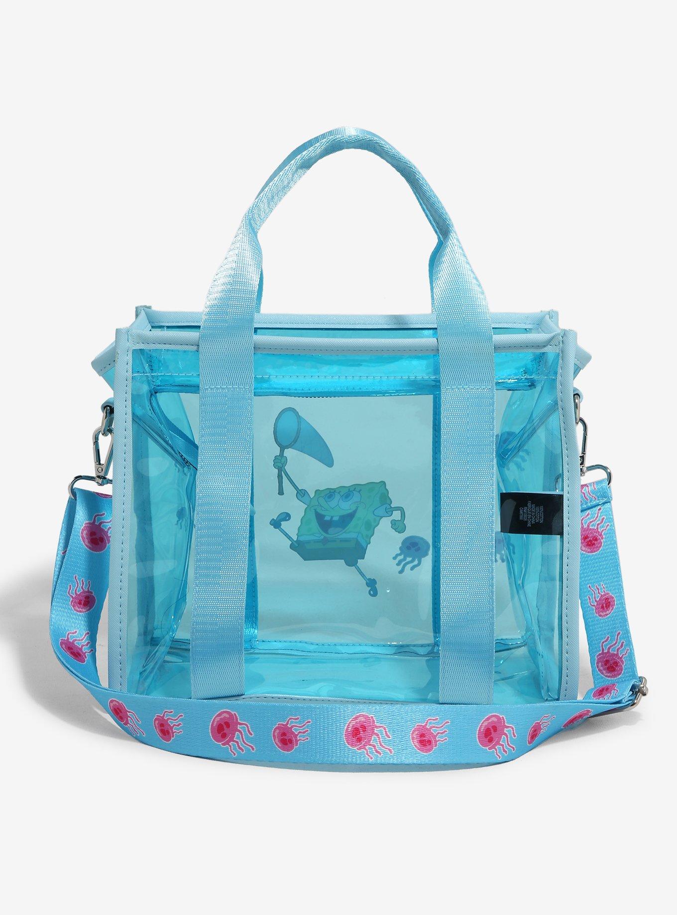 SpongeBob SquarePants SpongeBob Jellyfishing Clear Mini Tote — BoxLunch Exclusive, , hi-res