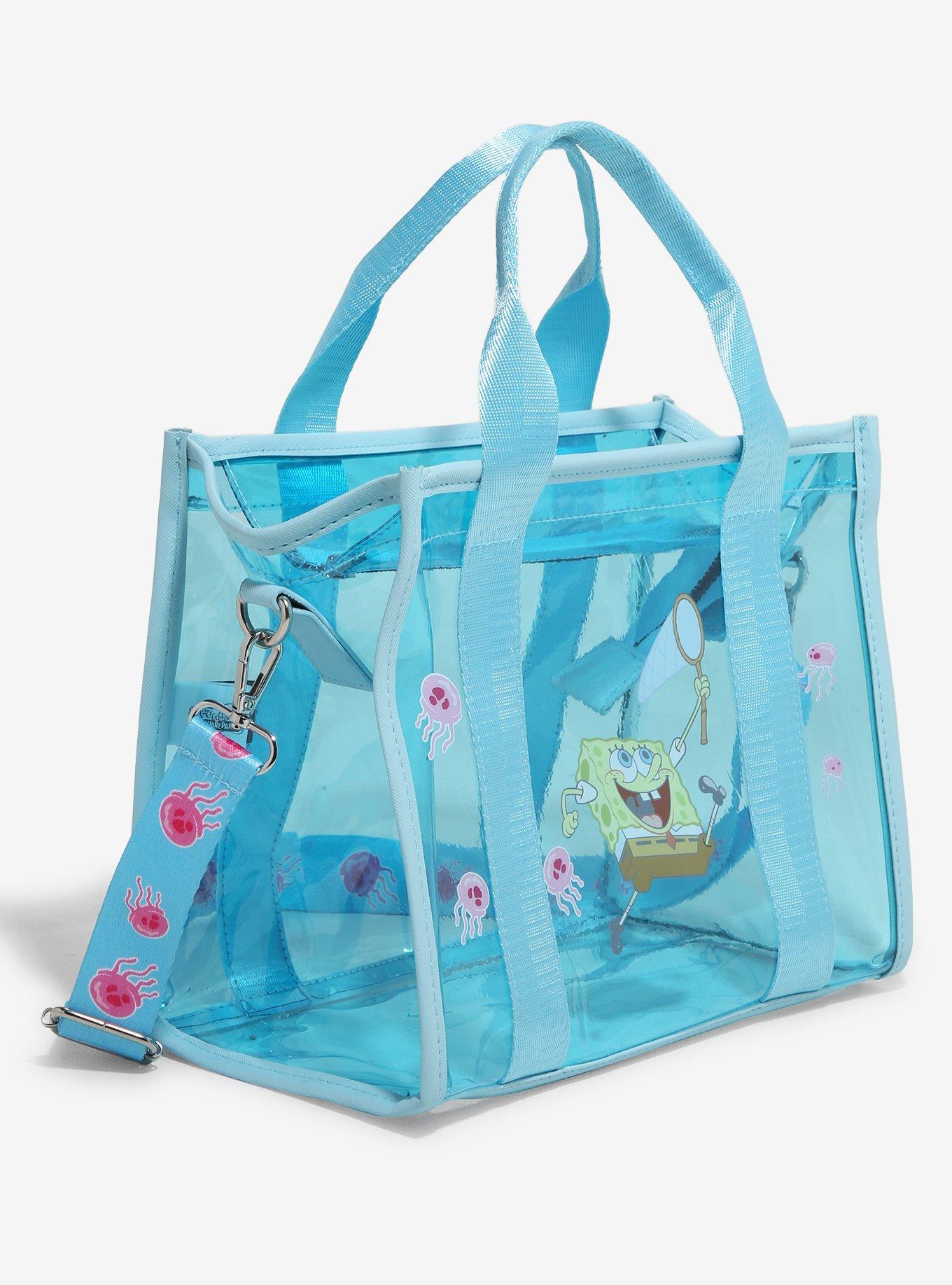 SpongeBob SquarePants SpongeBob Jellyfishing Clear Mini Tote &mdash; BoxLunch Exclusive, , alternate