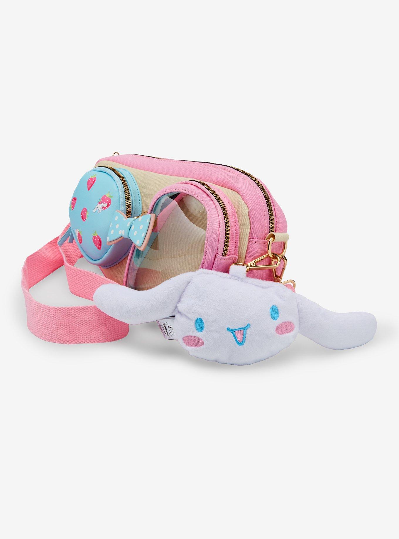 Sanrio Cinnamoroll Strawberries Multi-Pocket Convertible Crossbody Bag - BoxLunch Exclusive, , alternate
