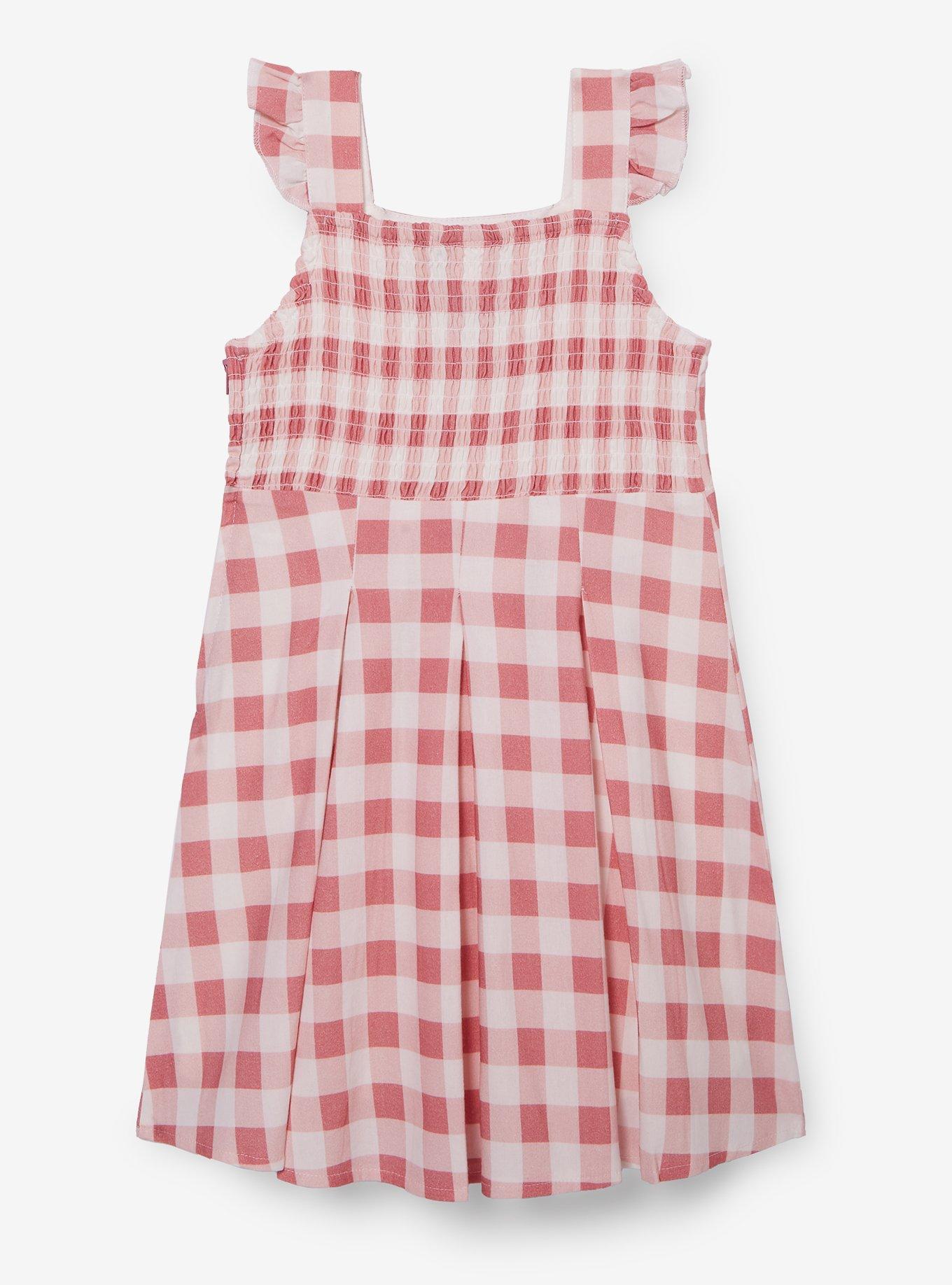 Disney Lady and the Tramp Gingham Pleated Toddler Dress — BoxLunch Exclusive, , hi-res