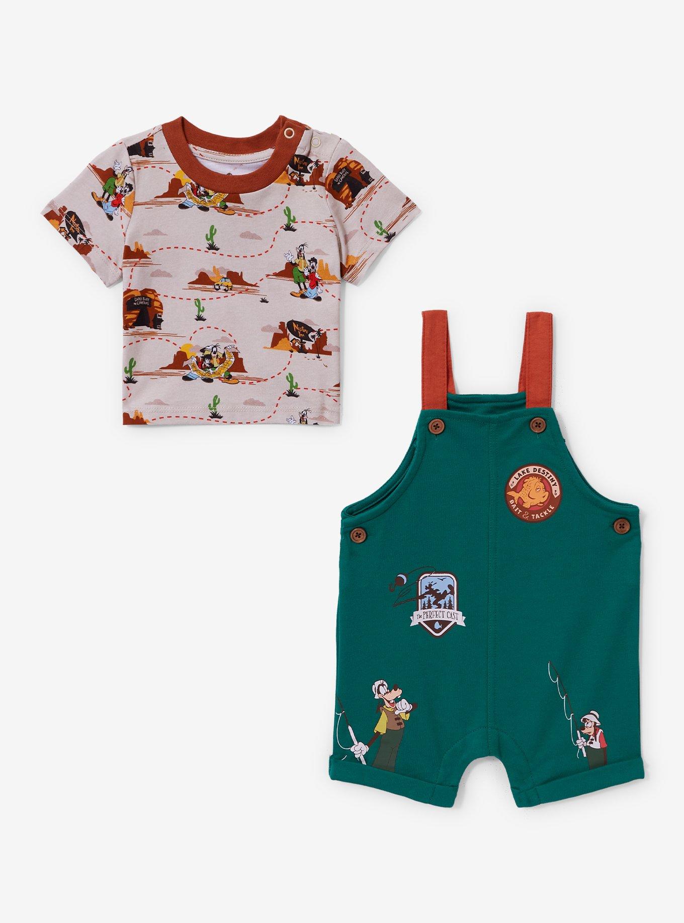Disney A Goofy Movie Lake Destiny Infant Overall & Shirt Set — BoxLunch Exclusive, BEIGE, alternate