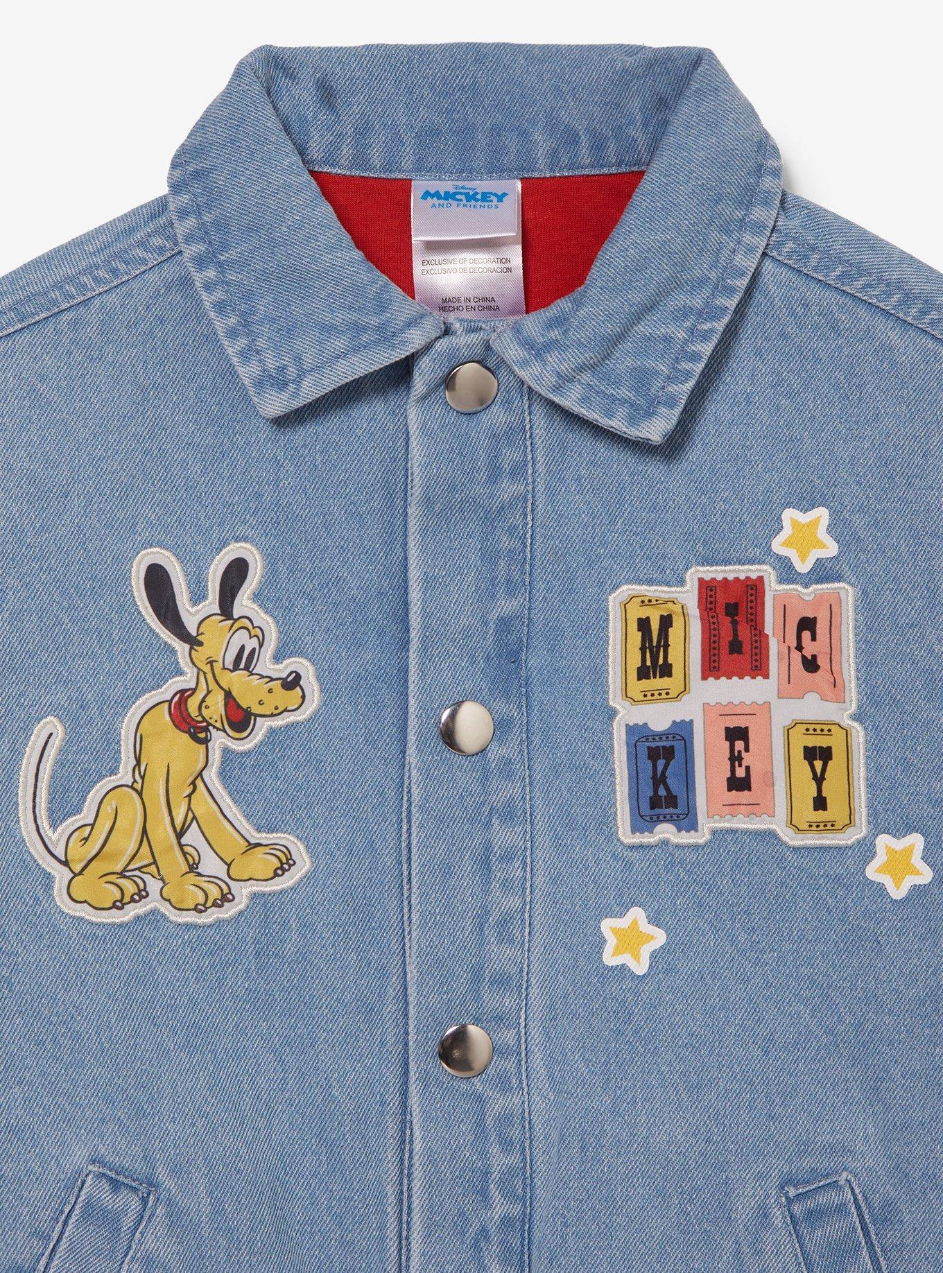 Disney Mickey Mouse & Friends Fair Toddler Denim Jacket - BoxLunch Exclusive, RED, alternate