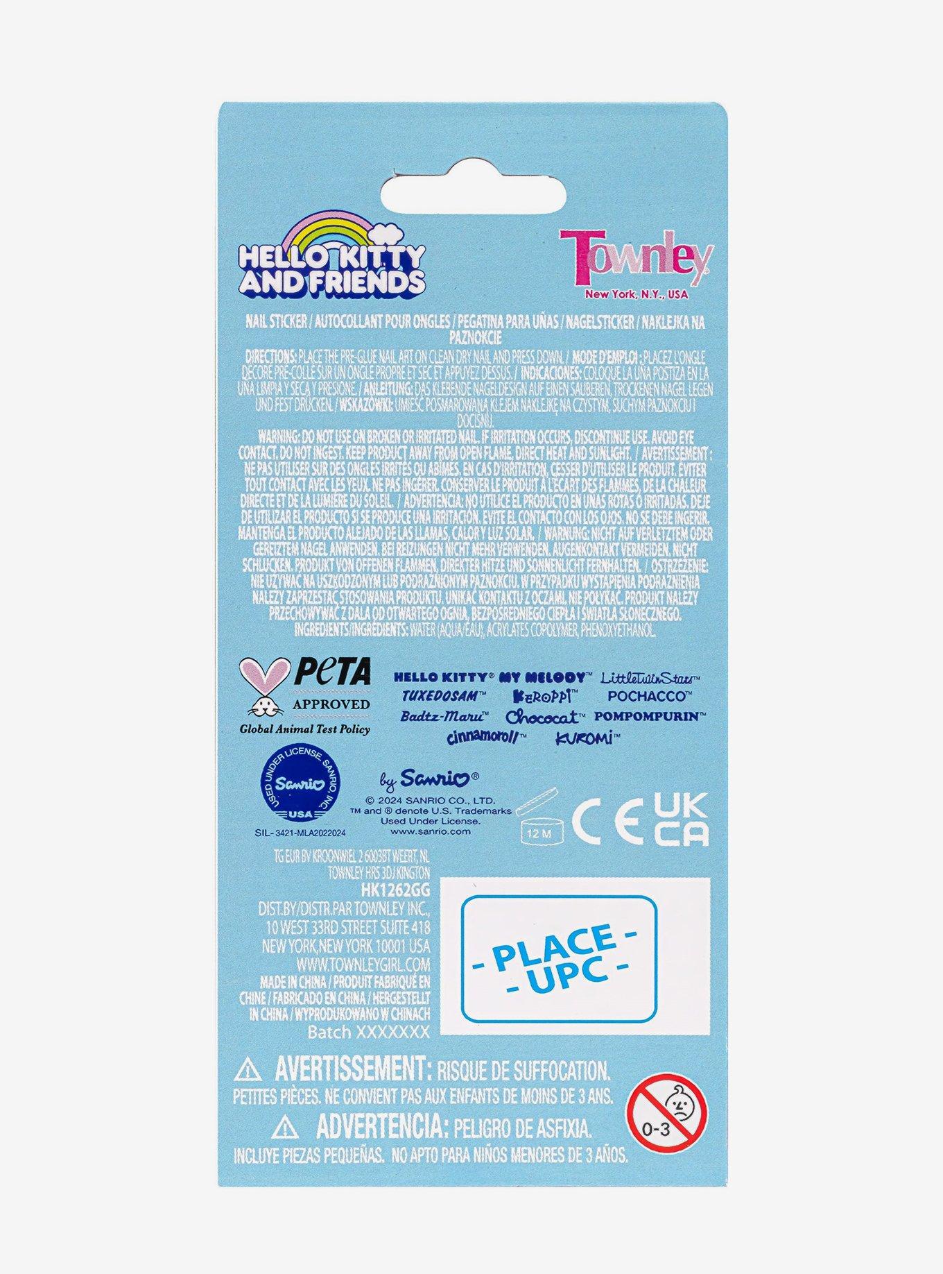 Sanrio Hello Kitty & Friends Beach Icons Nail Sticker Set, , alternate