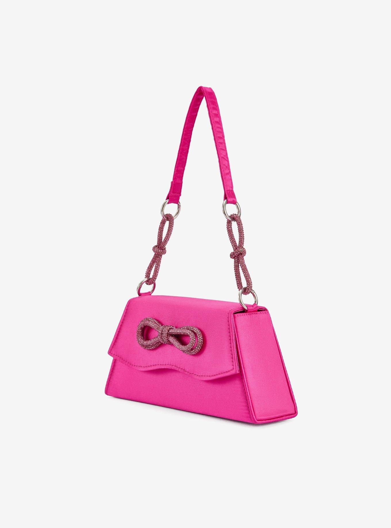 Amy Rhinestone Bows Fuchsia Bag, , hi-res