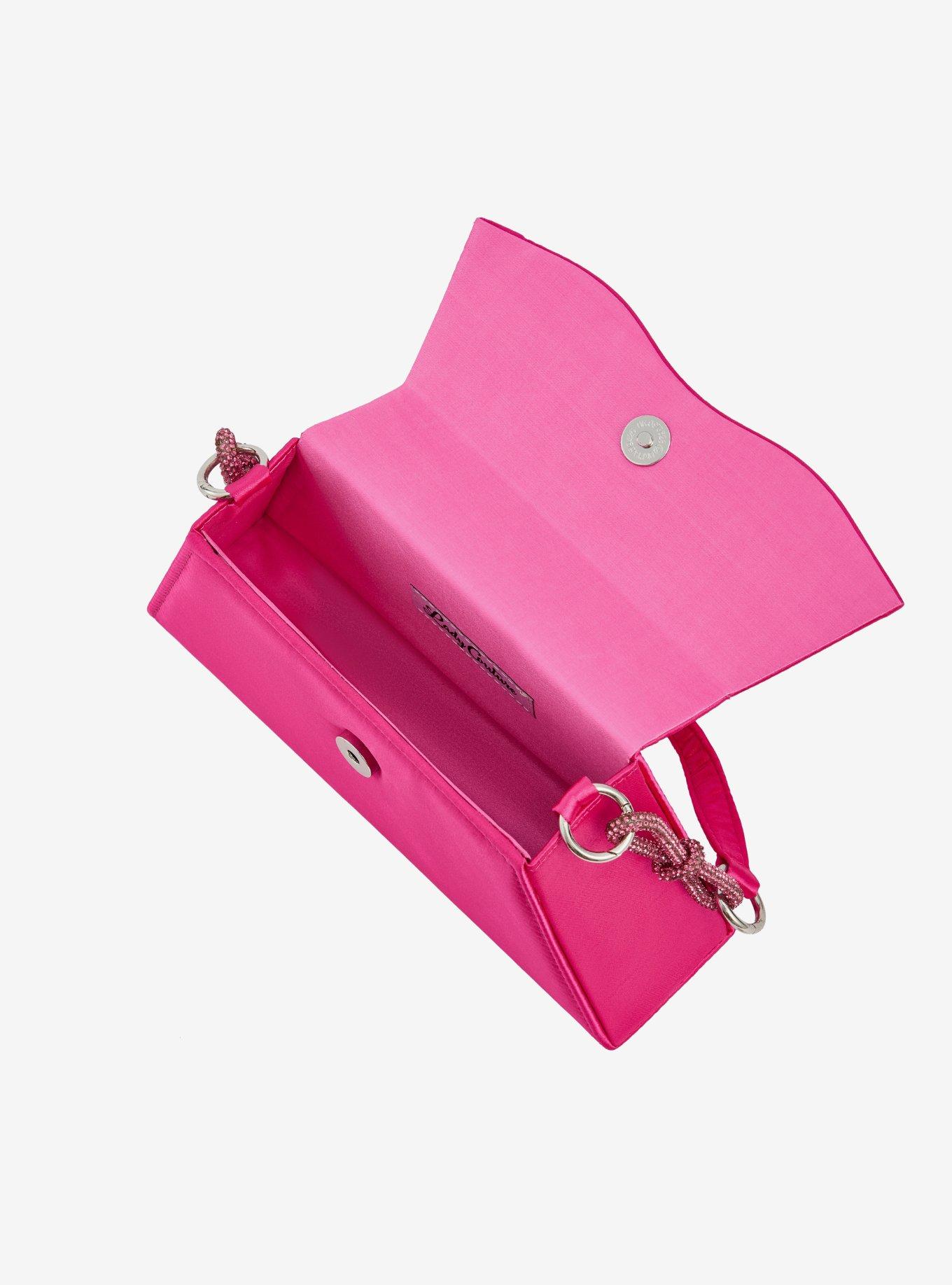 Amy Rhinestone Bows Fuchsia Bag, , alternate