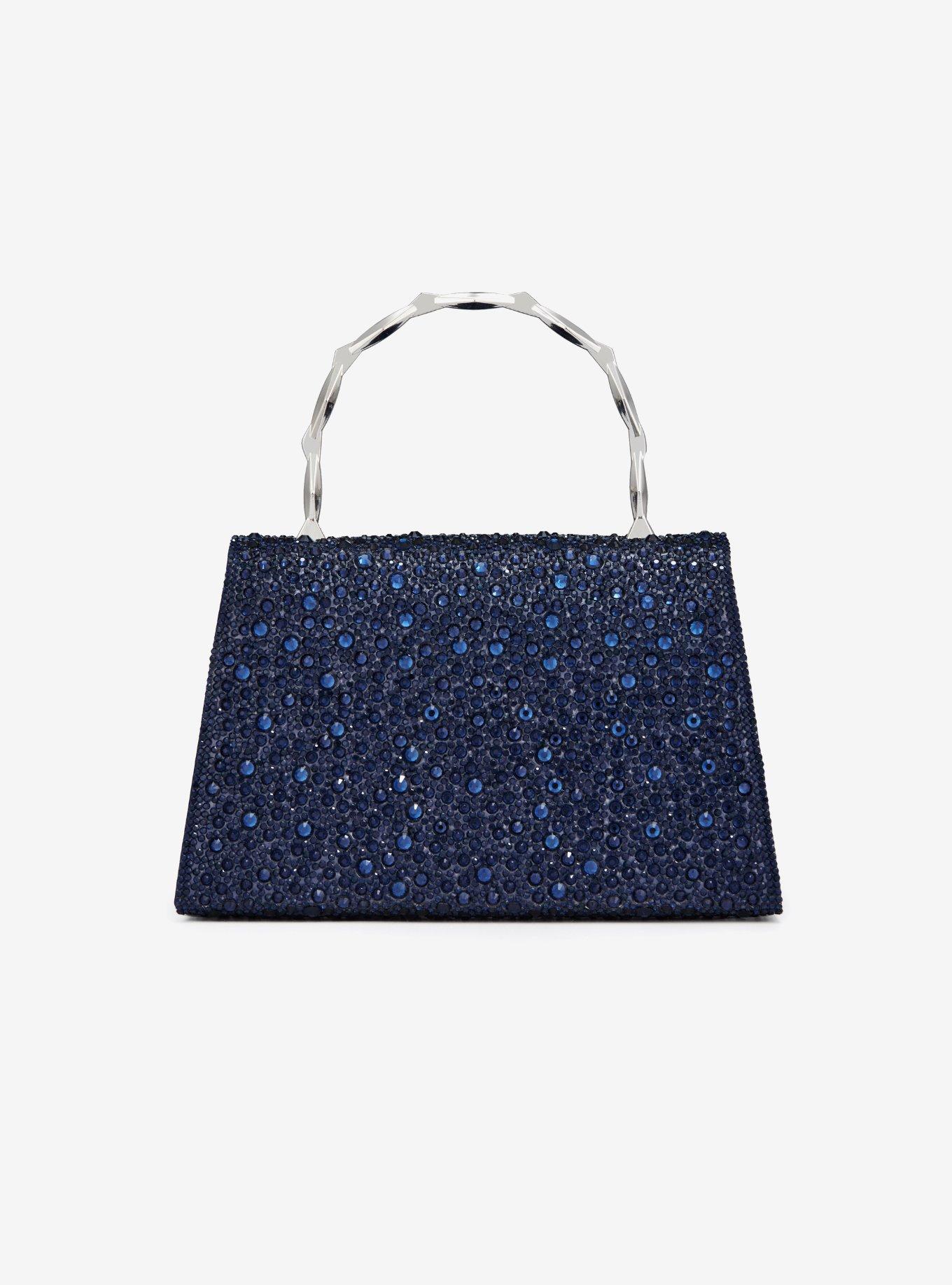 Ashley Rhinestones & Bamboo Handle Bag, , alternate