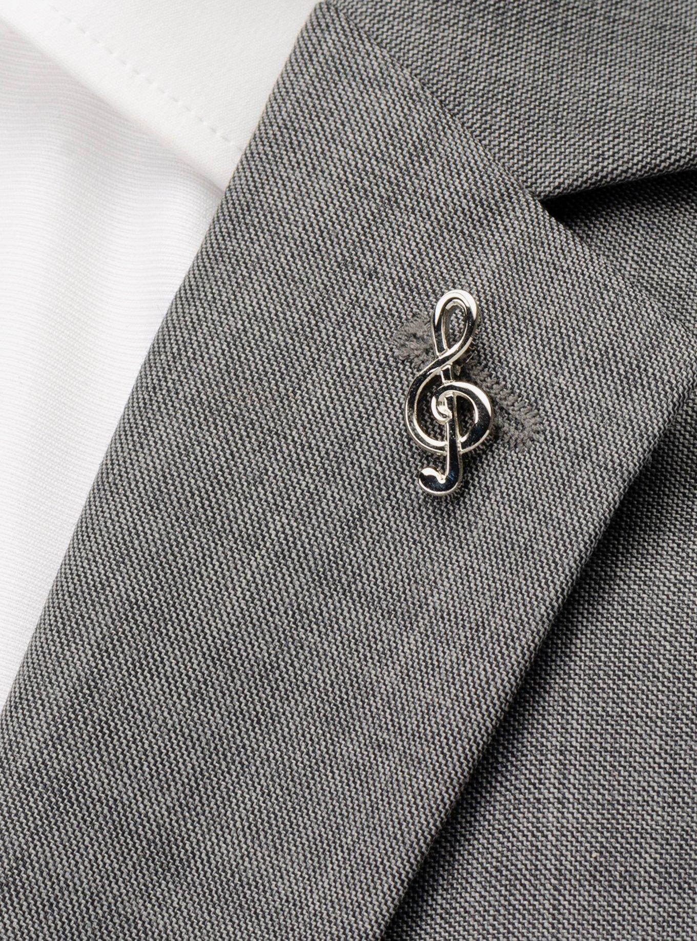 Musical Symbol Lapel Pin, , hi-res