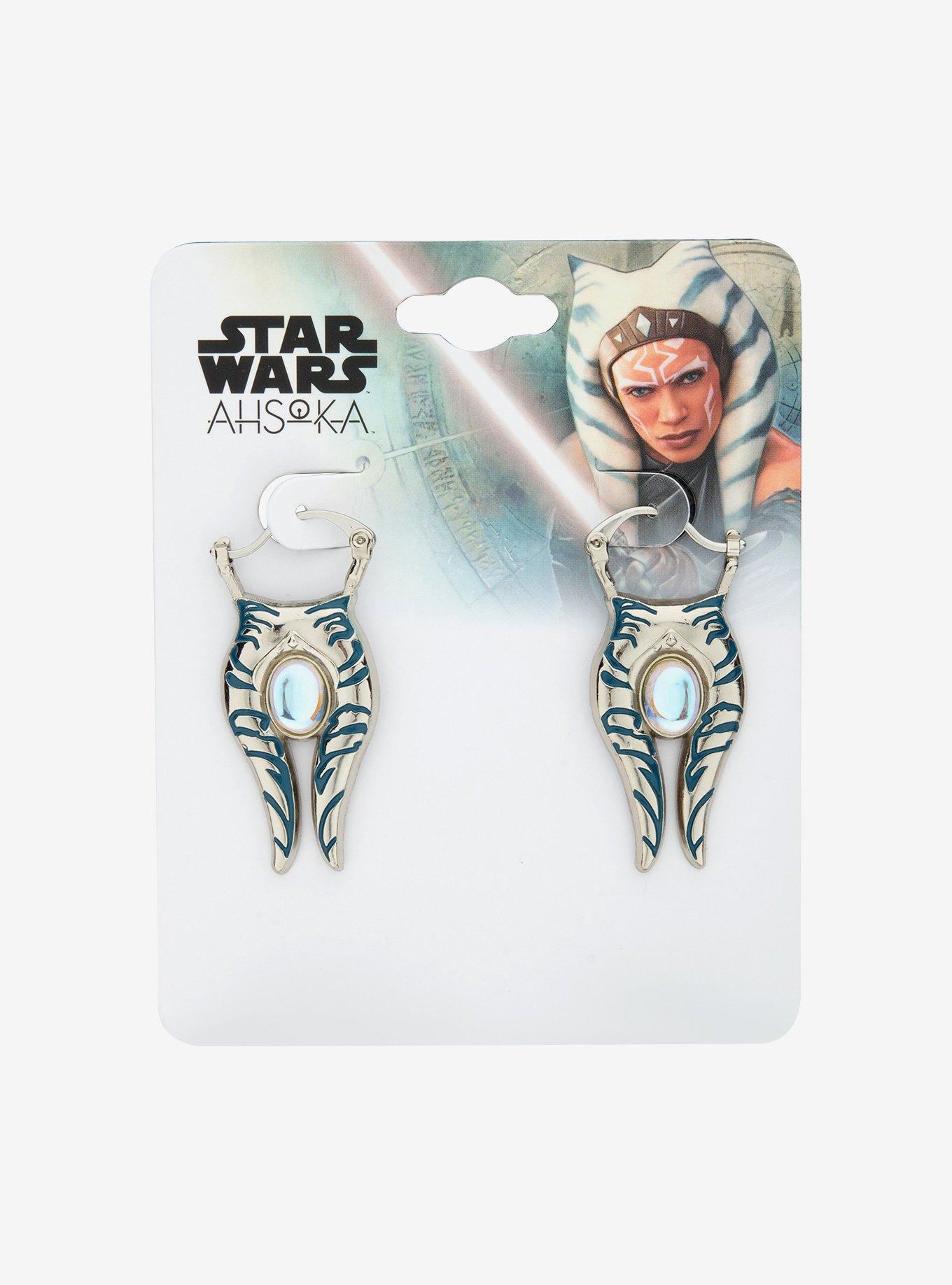 Star Wars Ahsoka Opal 3D Hoops Earrings, , hi-res